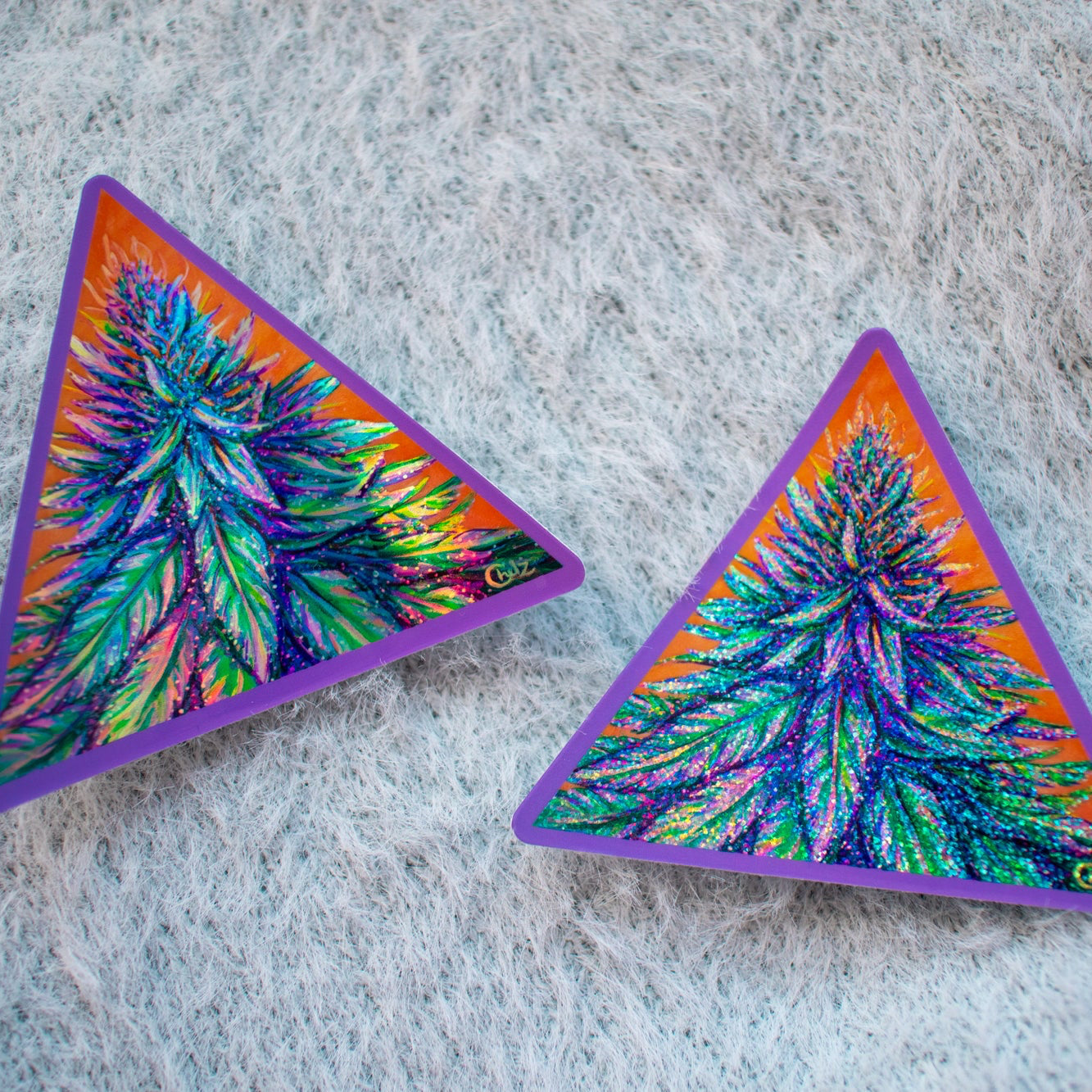Purple Haze Weed Vinyl Sticker
