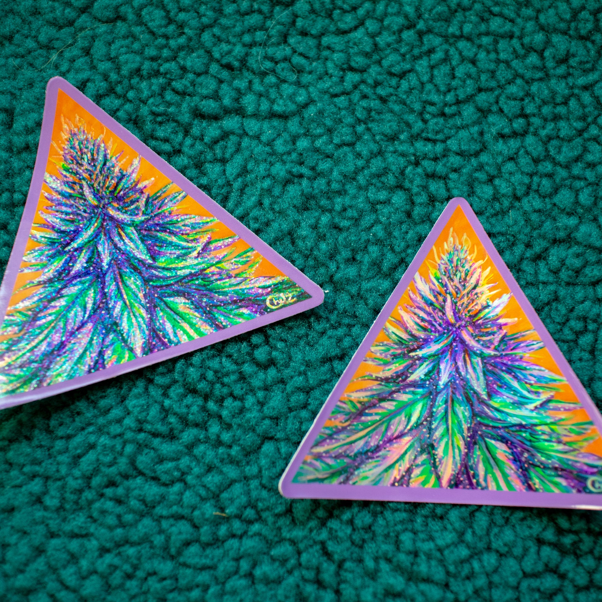 Purple Haze Weed Vinyl Sticker