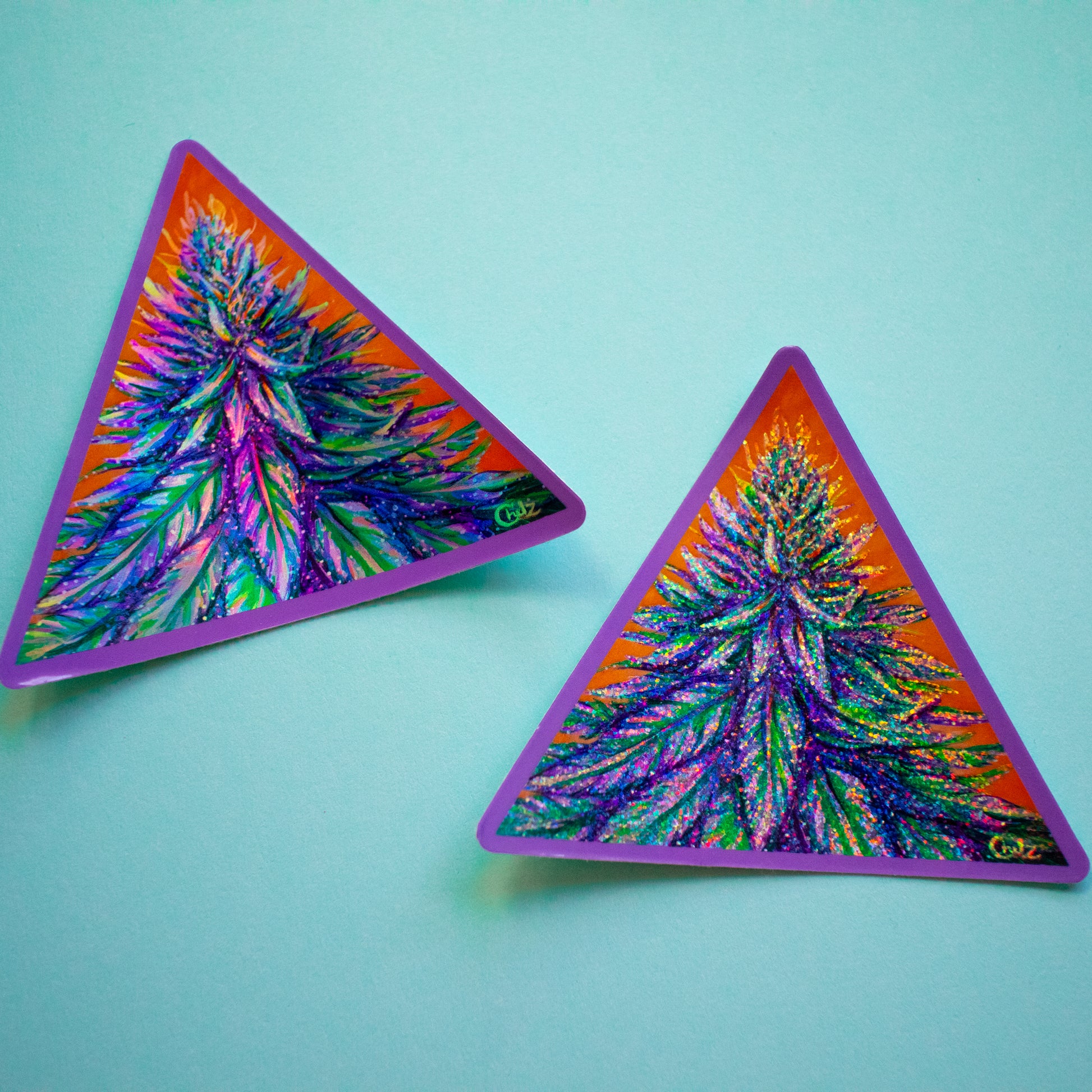 Purple Haze Weed Vinyl Sticker