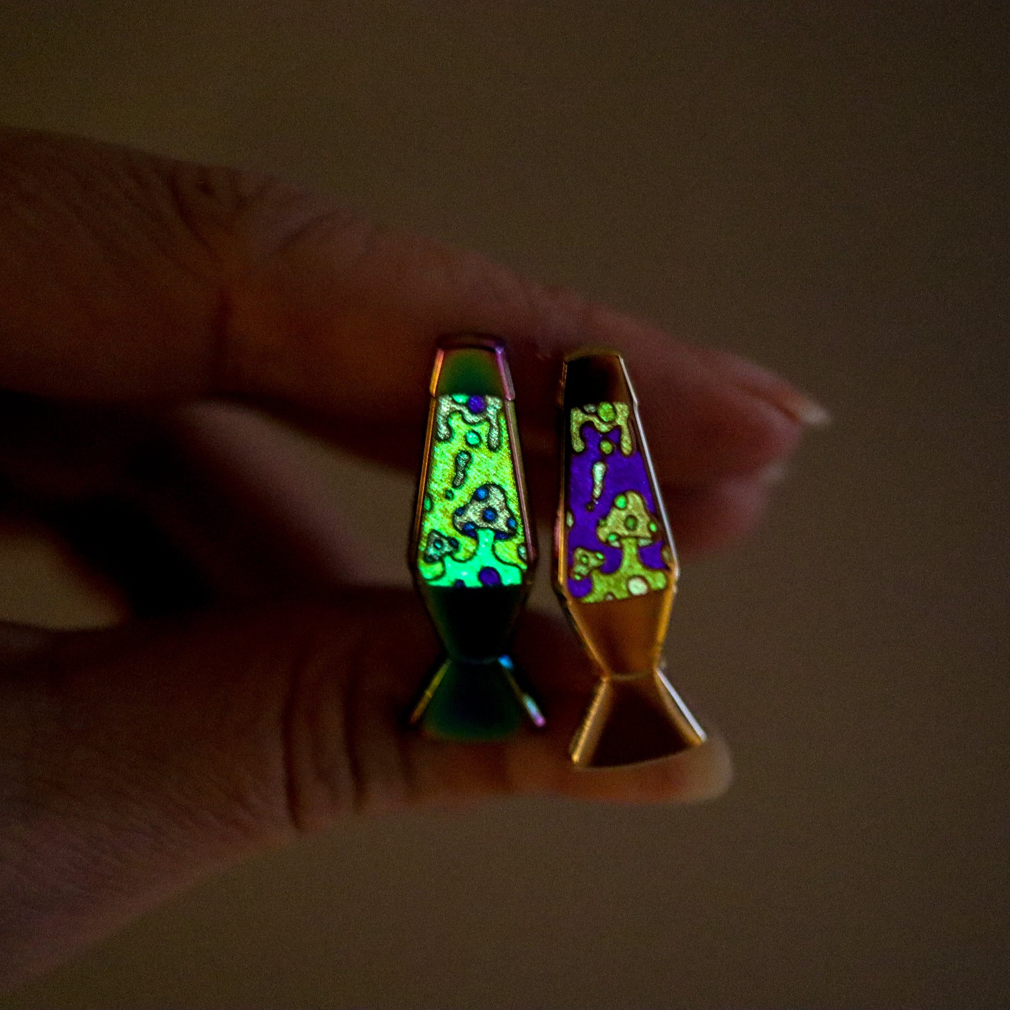 Mushroom Lava Lamp Enamel Pin