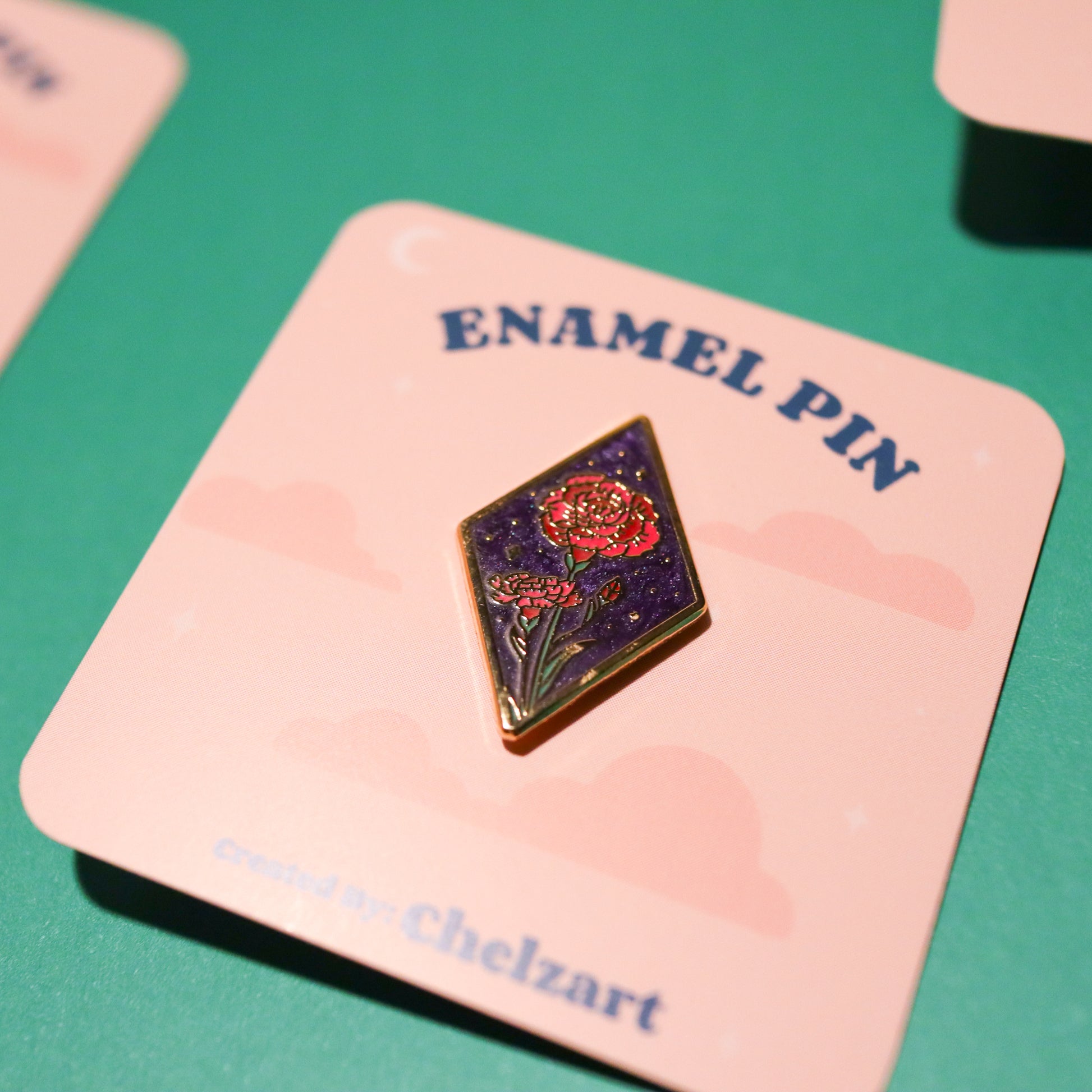 Carnations Enamel Pin