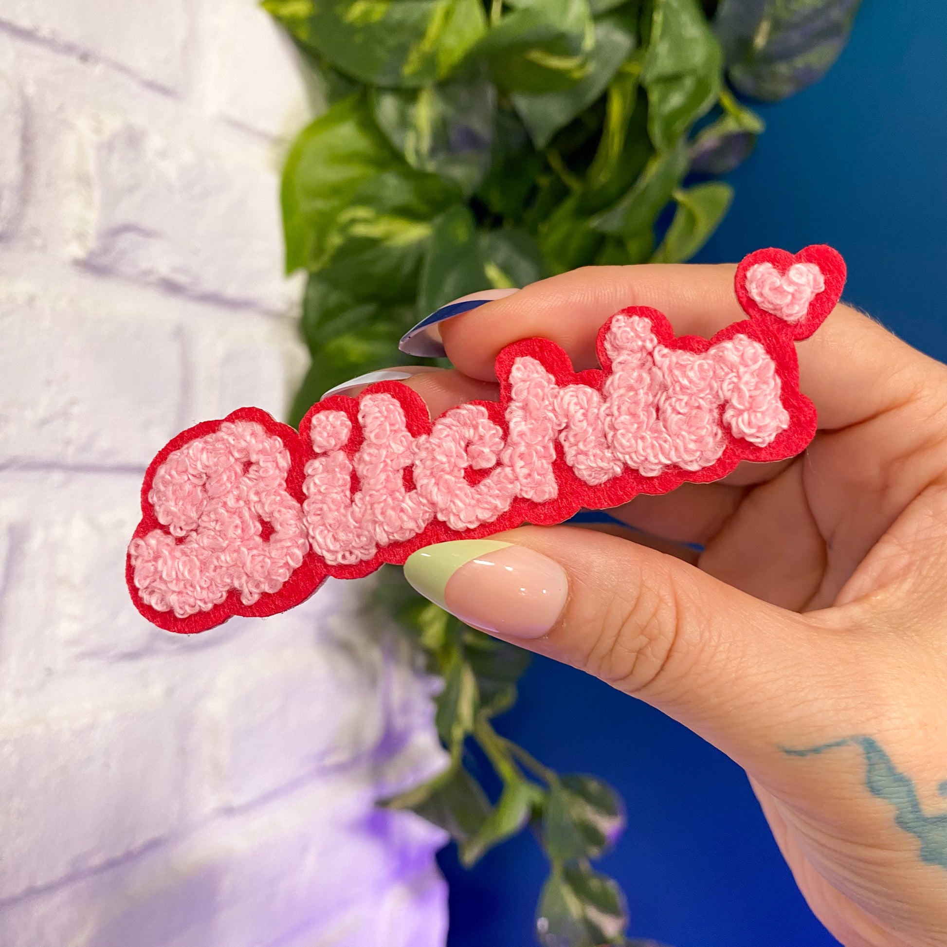 Bitchin Chenille Embroidered Iron-On  Patch