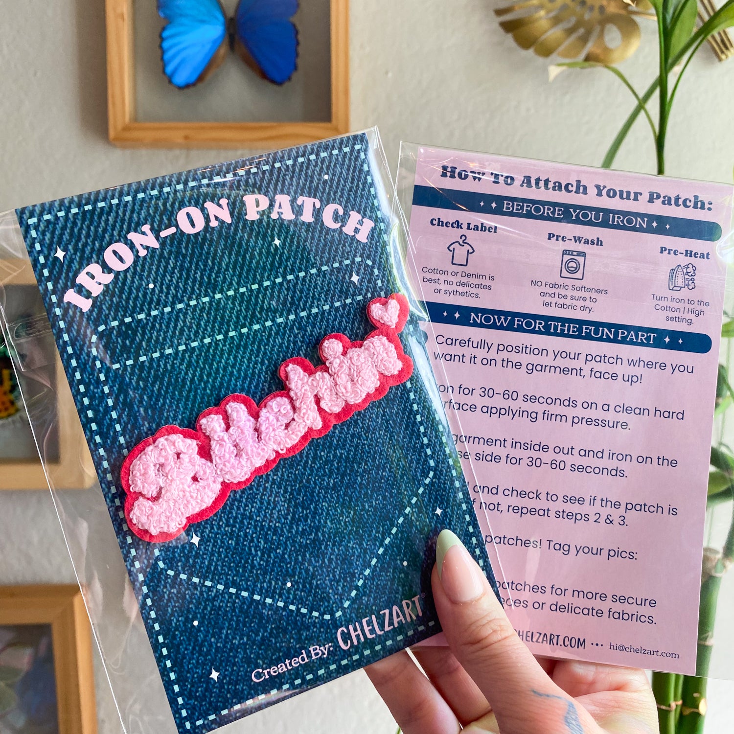 Bitchin Chenille Embroidered Iron-On  Patch