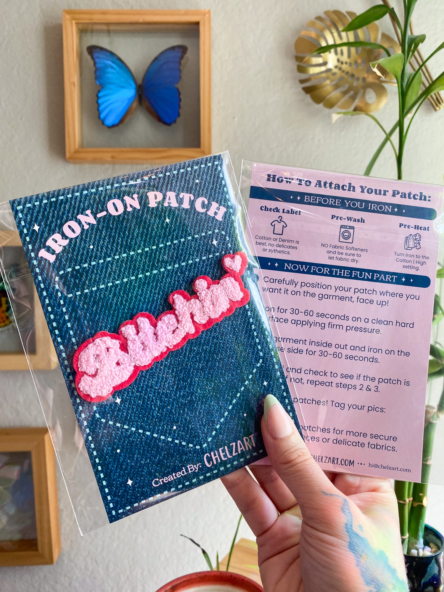 Bitchin Chenille Embroidered Iron-On  Patch