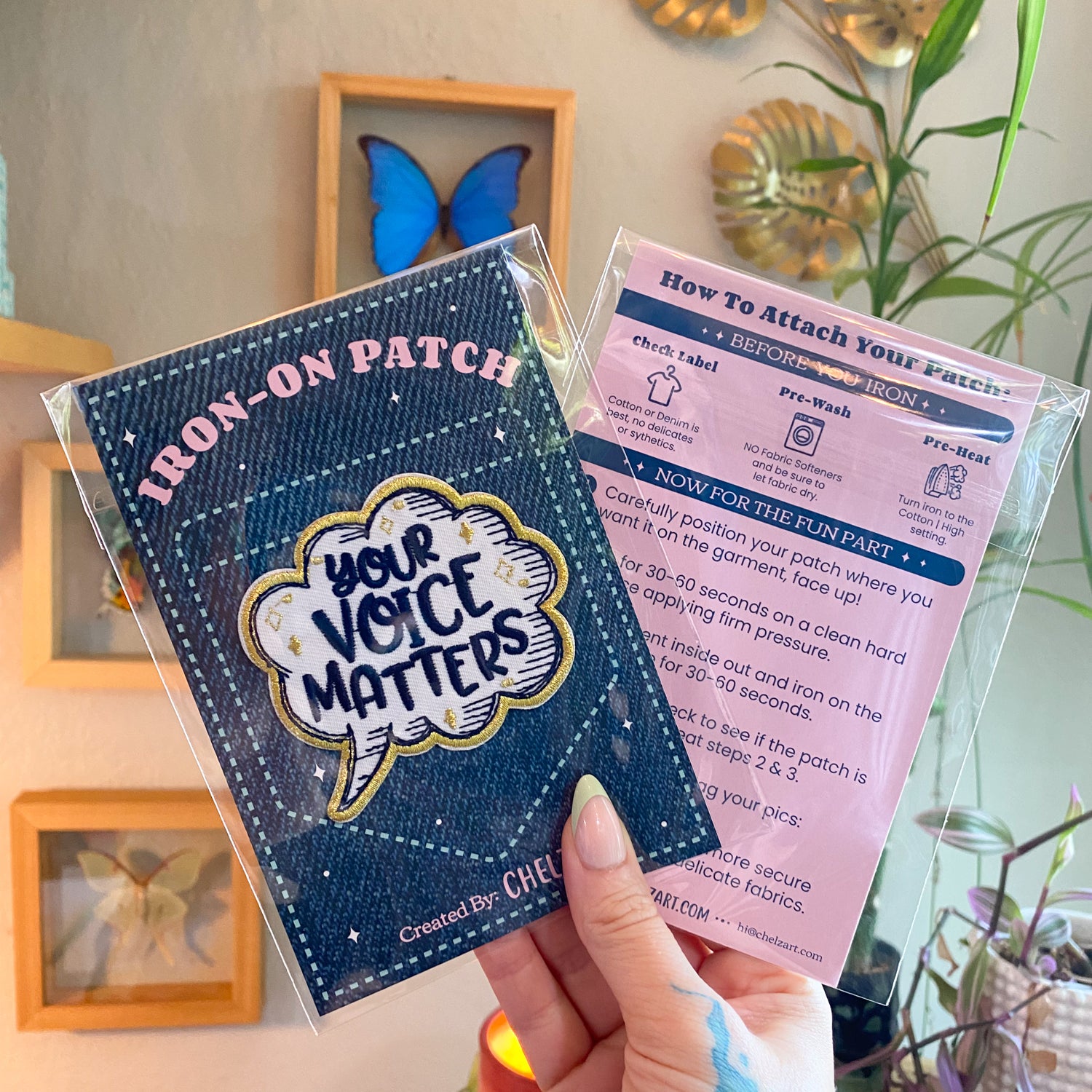Your Voice Matters Embroidered Iron-On Patch