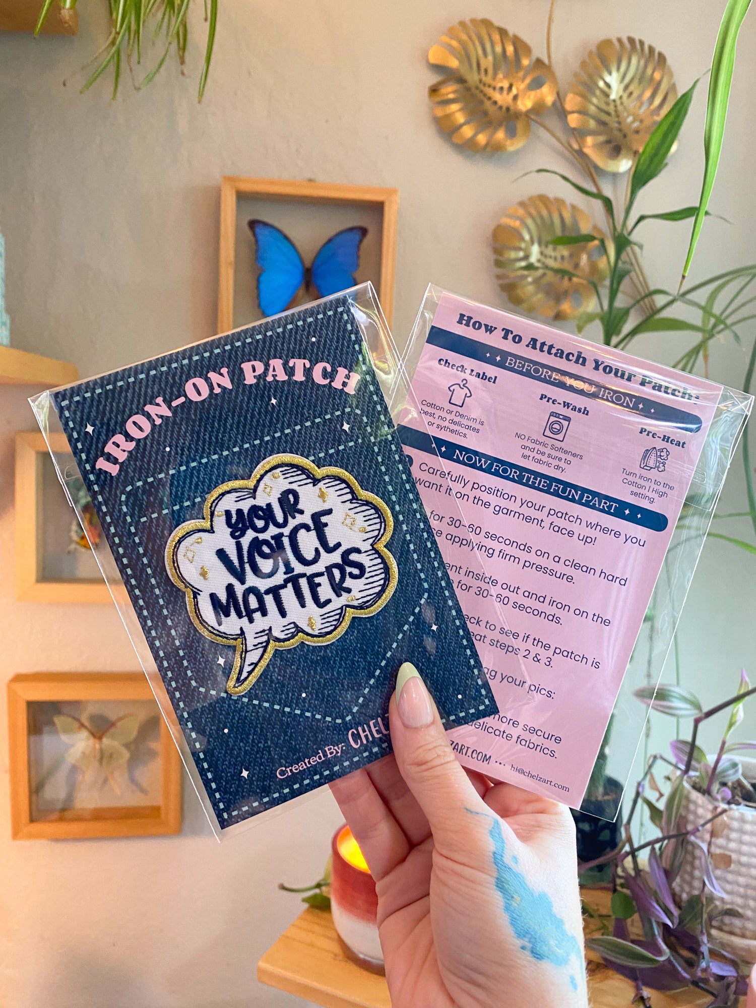 Your Voice Matters Embroidered Iron-On Patch