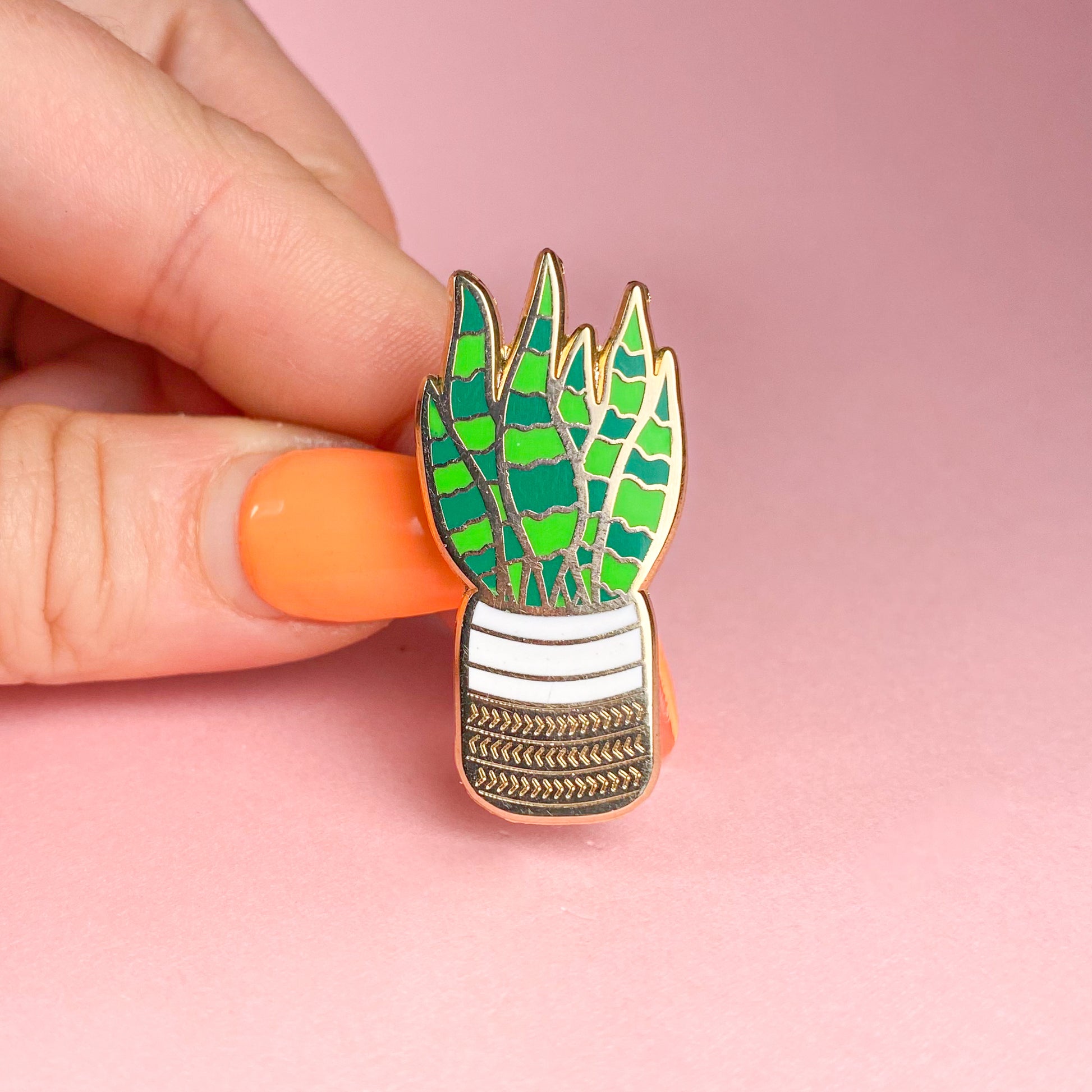 Snake Plant Enamel Pin