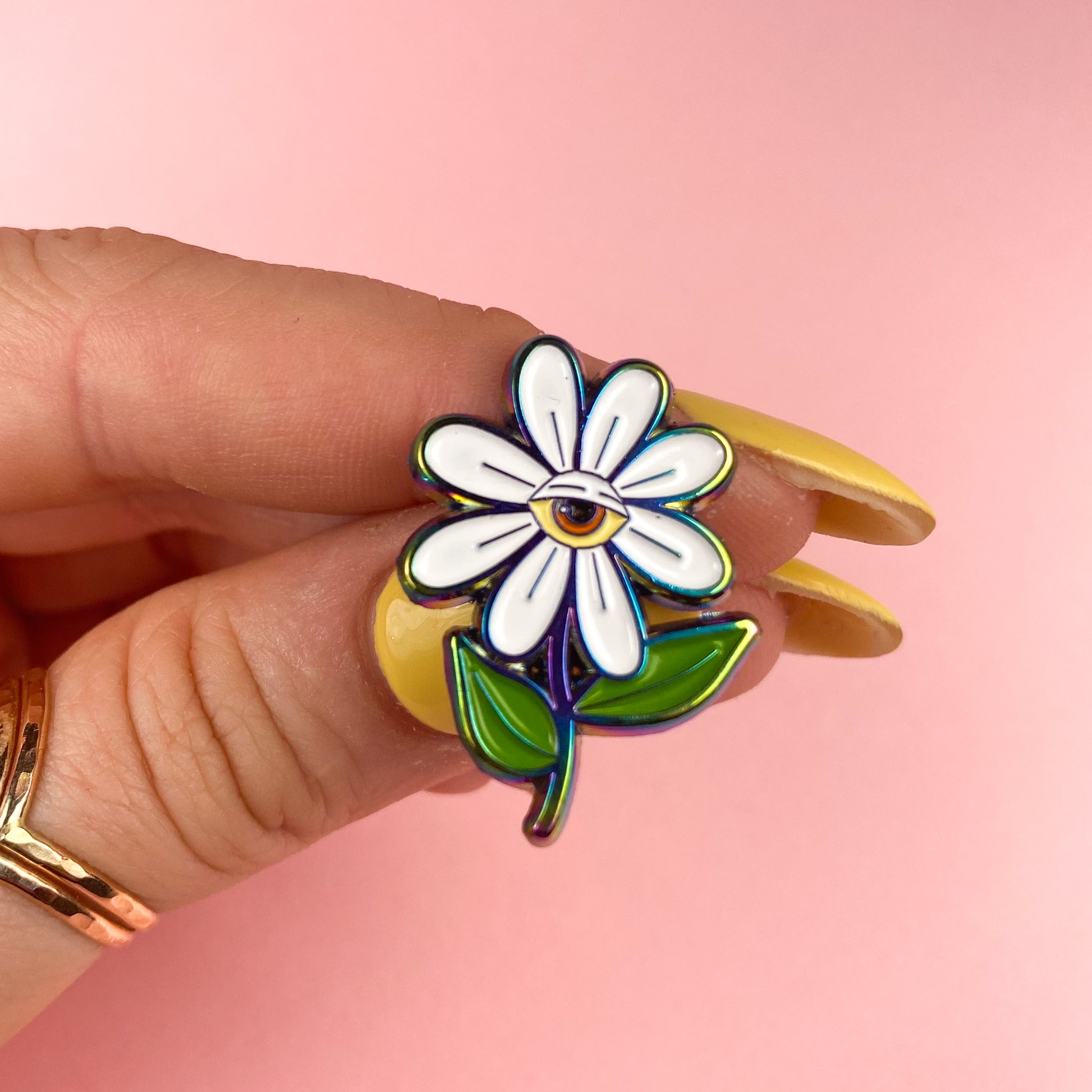 Dazed Daisy Enamel Pin