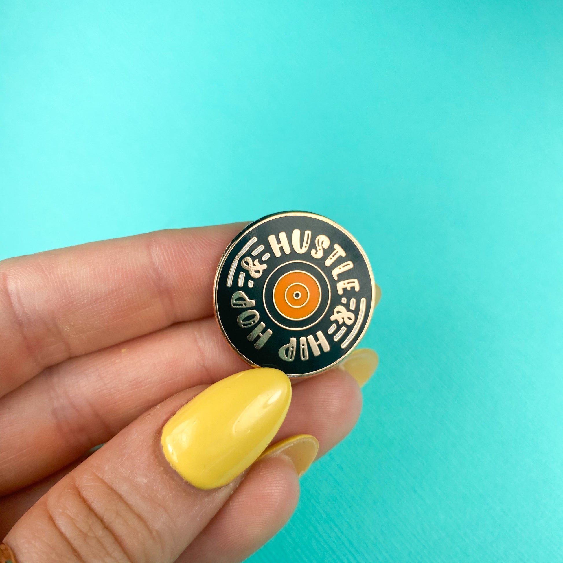 Hip Hop and Hustle Enamel Pin