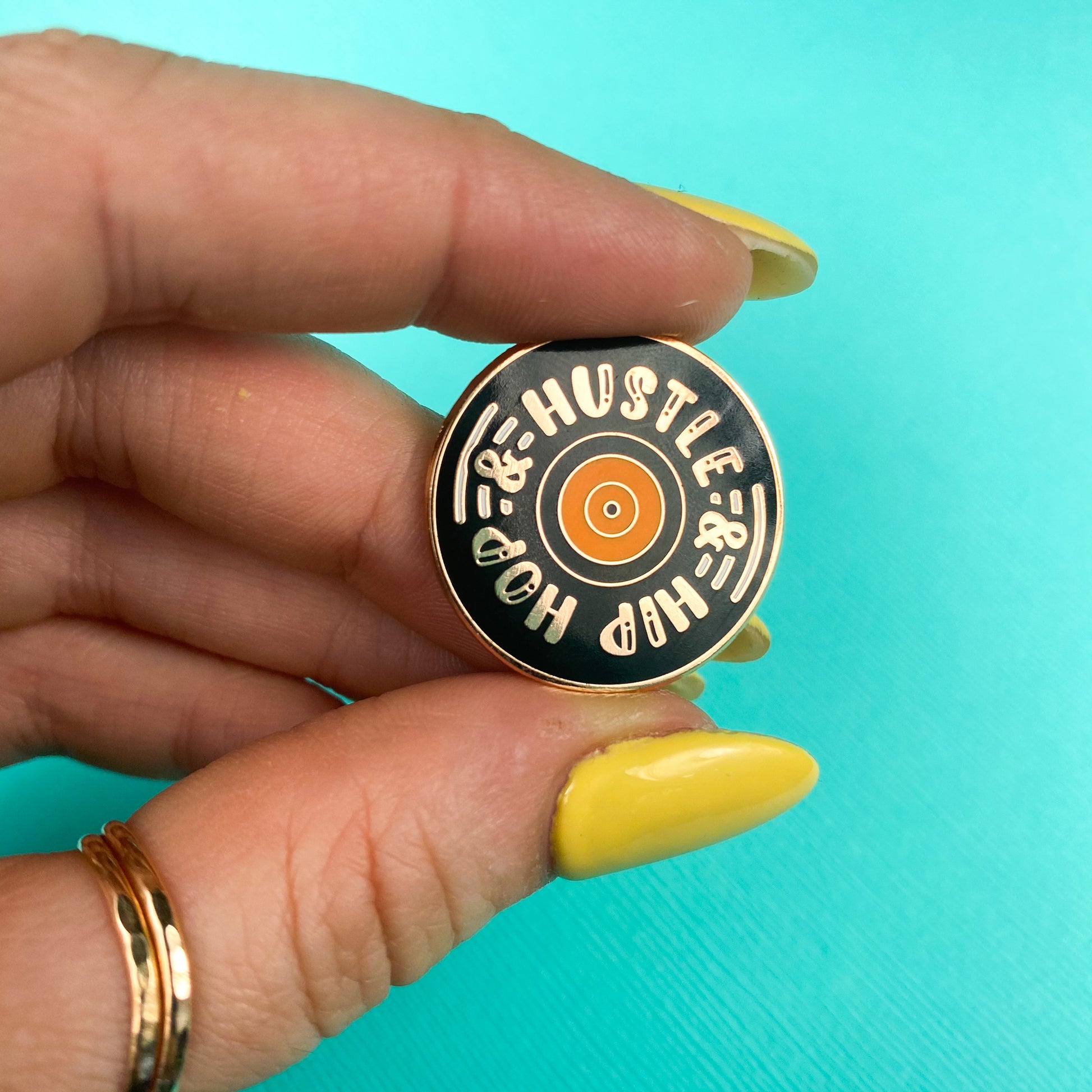 Hip Hop and Hustle Enamel Pin