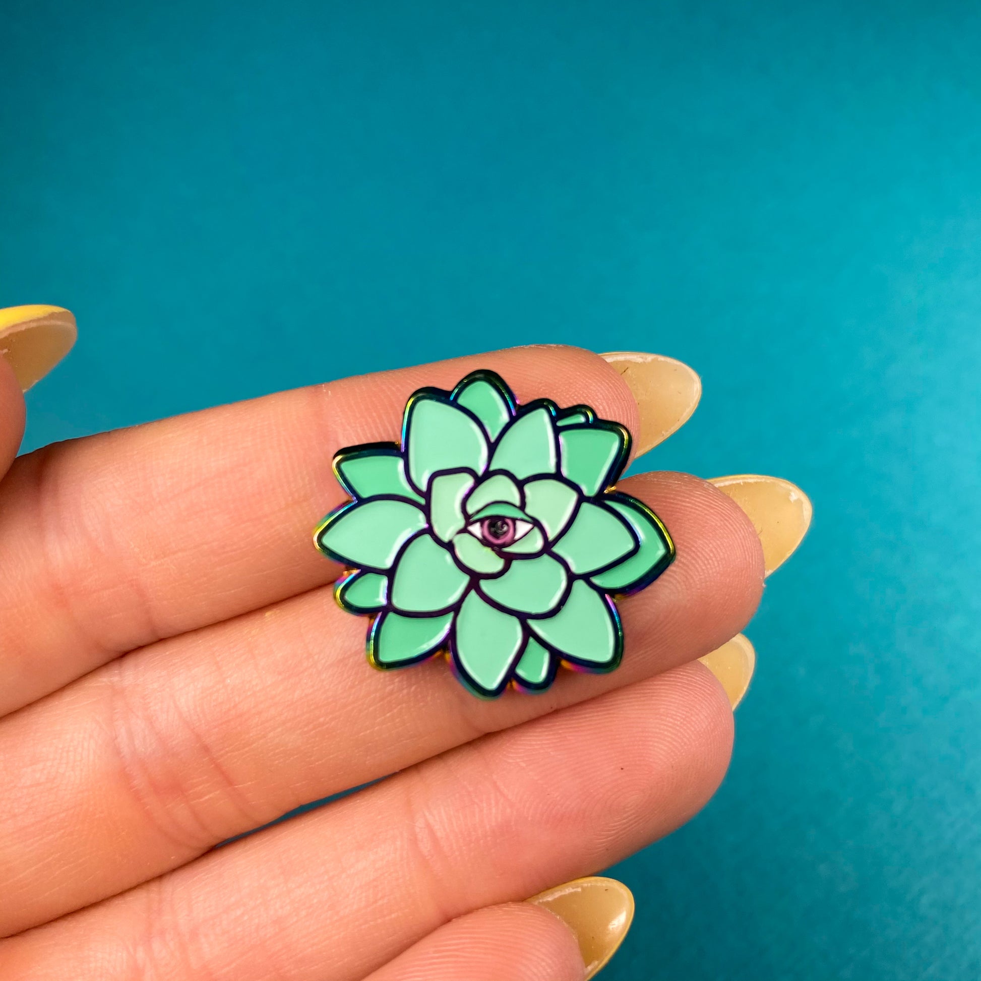Succulent Enamel Pin