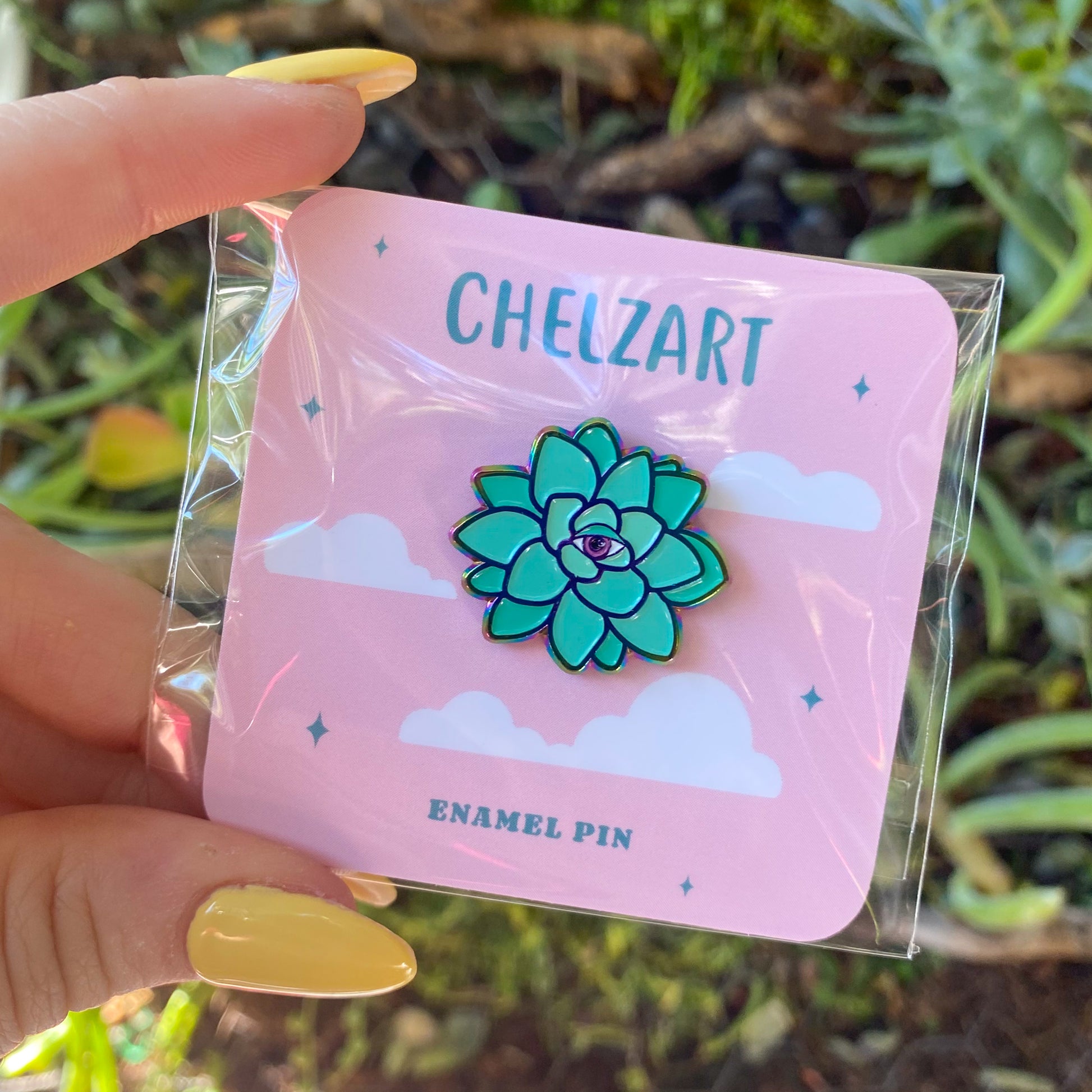 Succulent Enamel Pin