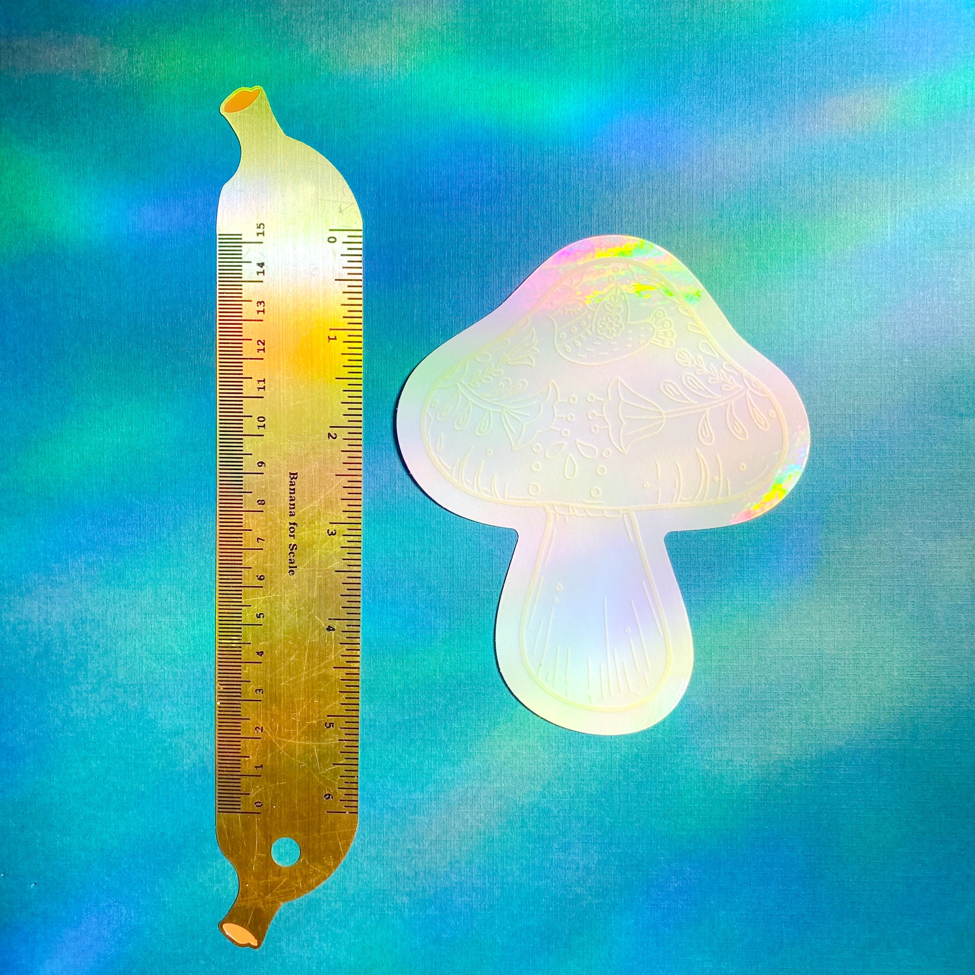 Boho Mushroom Suncatcher Decal