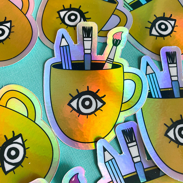Coffee & Creativity Vinyl Sticker