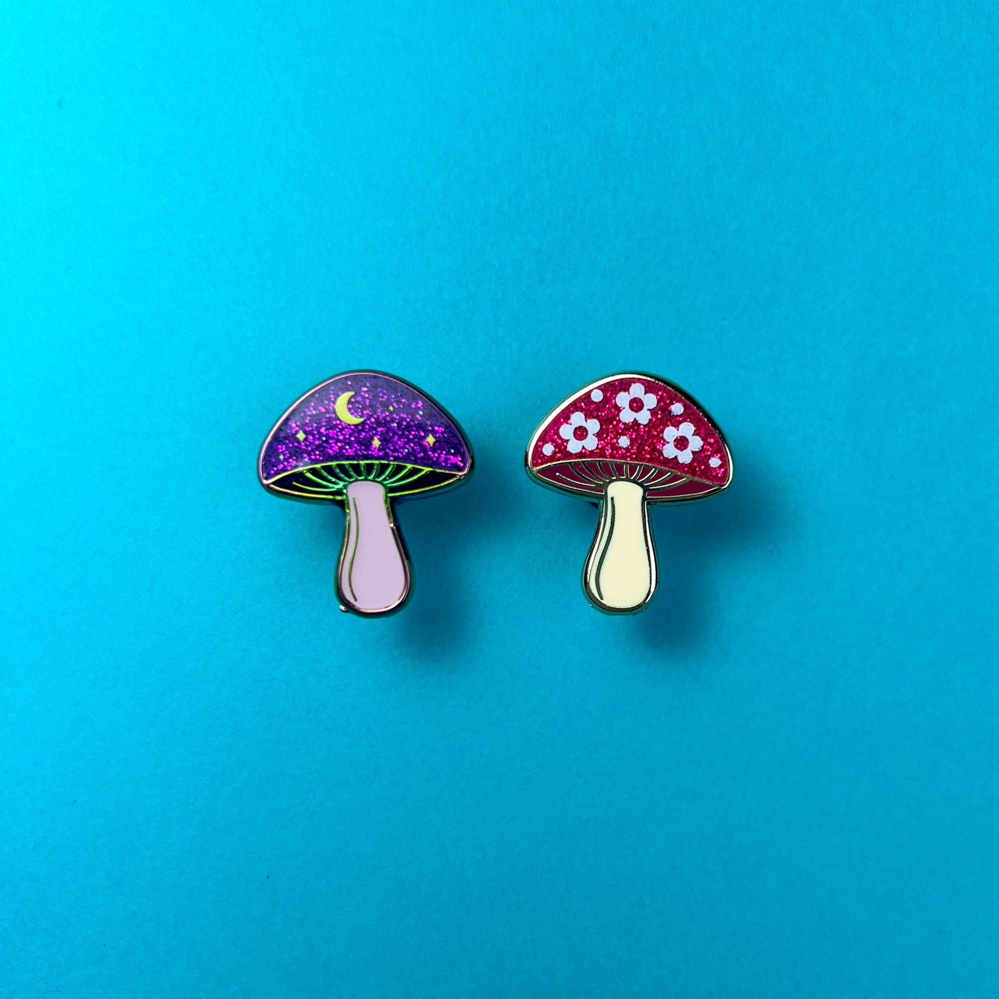 Retro Mushroom Enamel Pin