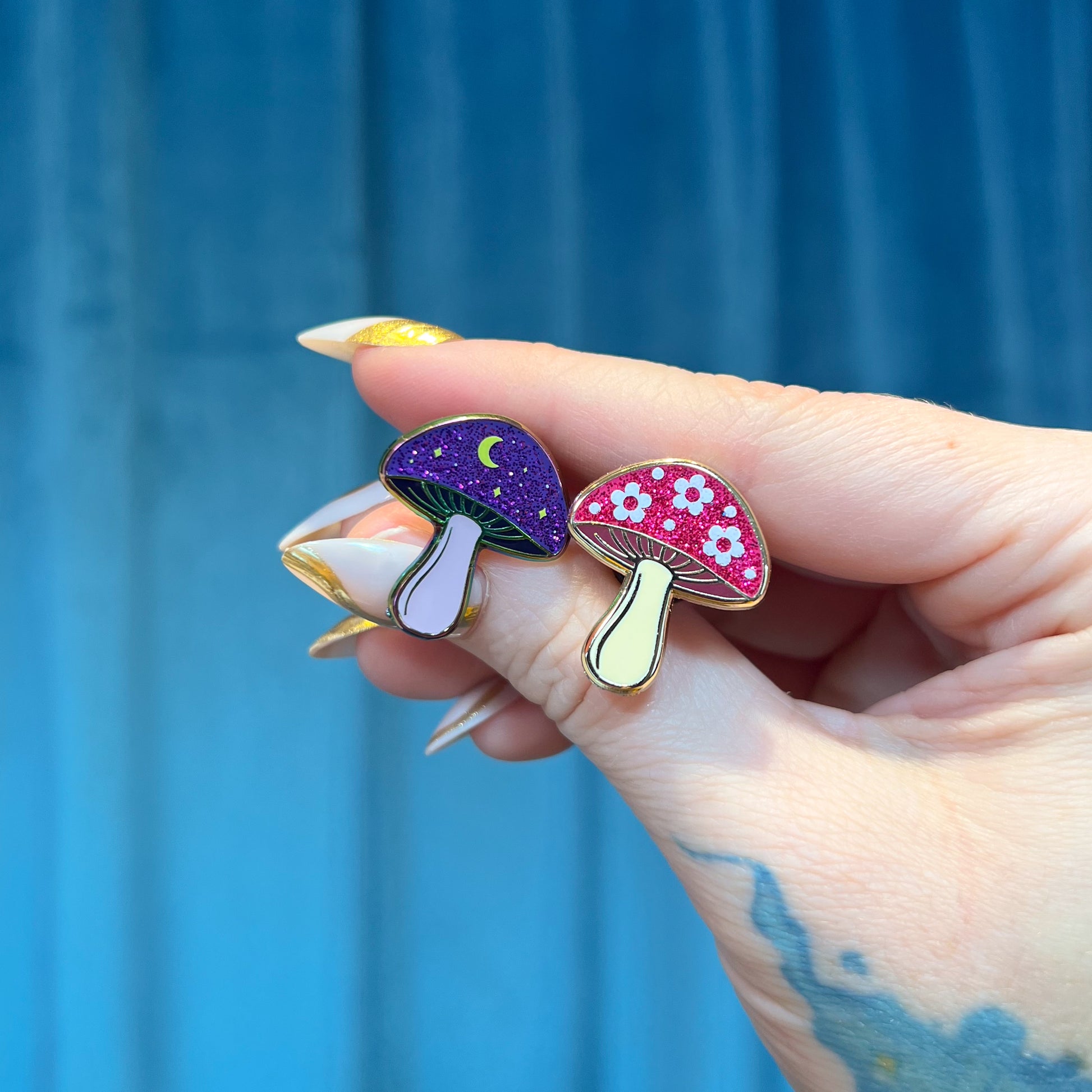 Celestial Mushroom Enamel Pin