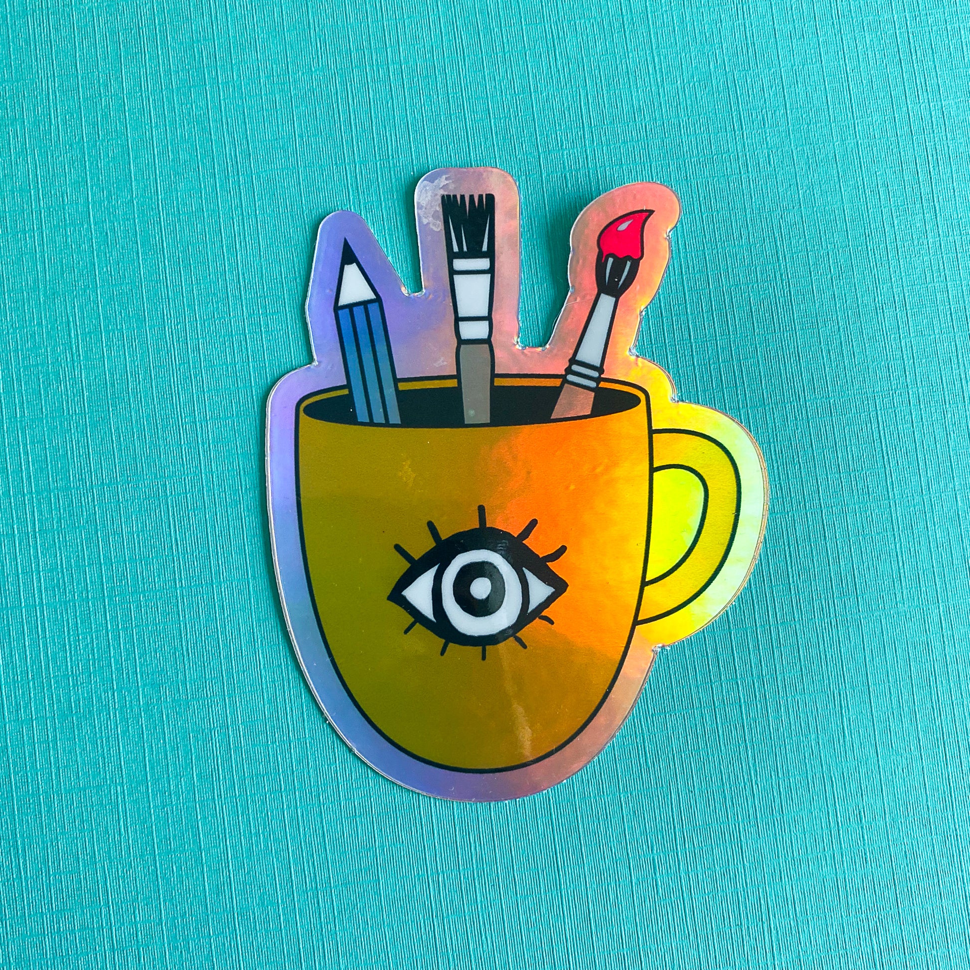 Coffee & Creativity Vinyl Sticker