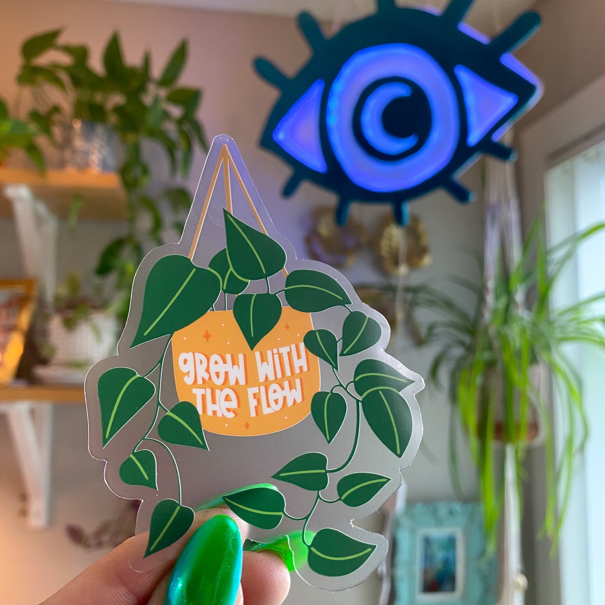 Grow With The Flow Vinyl Sticker
