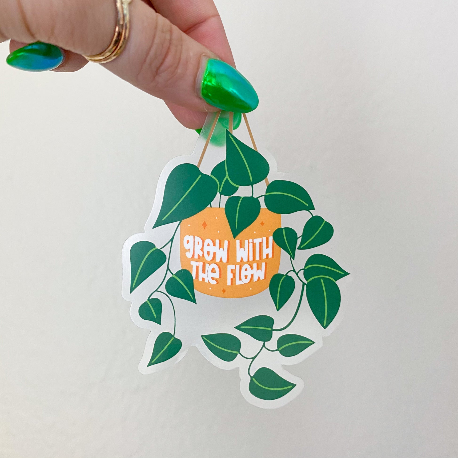 Grow With The Flow Vinyl Sticker