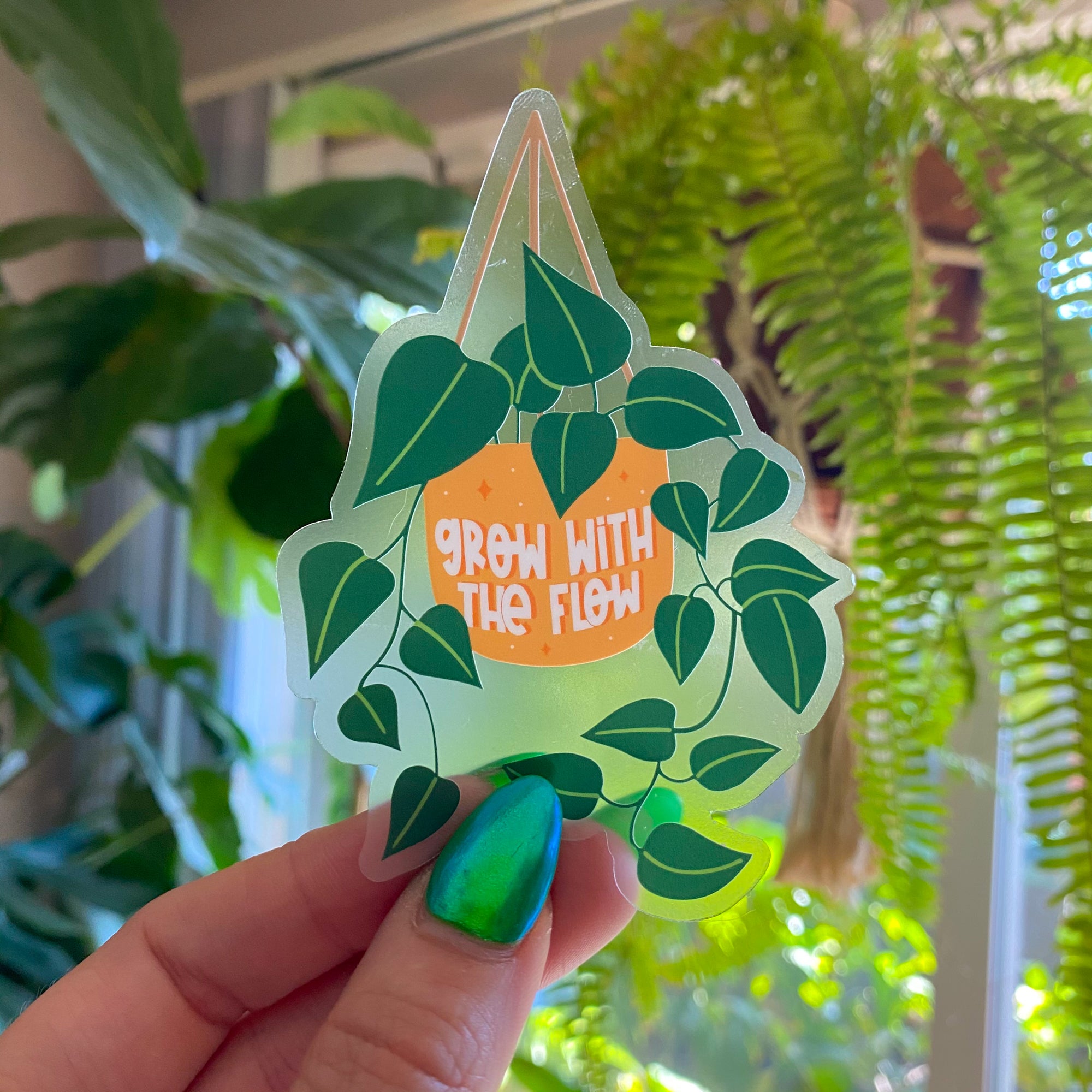 Grow With The Flow Vinyl Sticker
