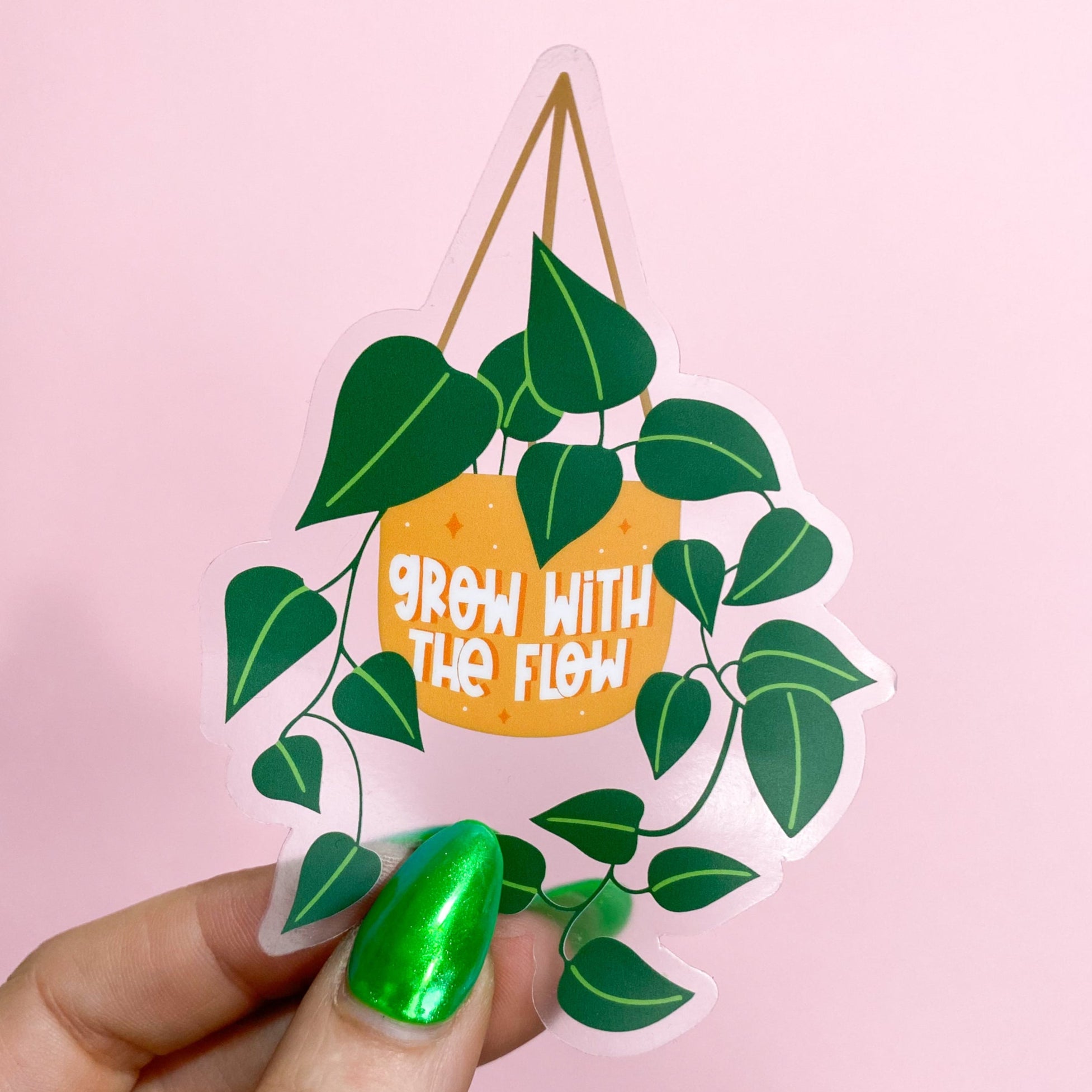 Grow With The Flow Vinyl Sticker