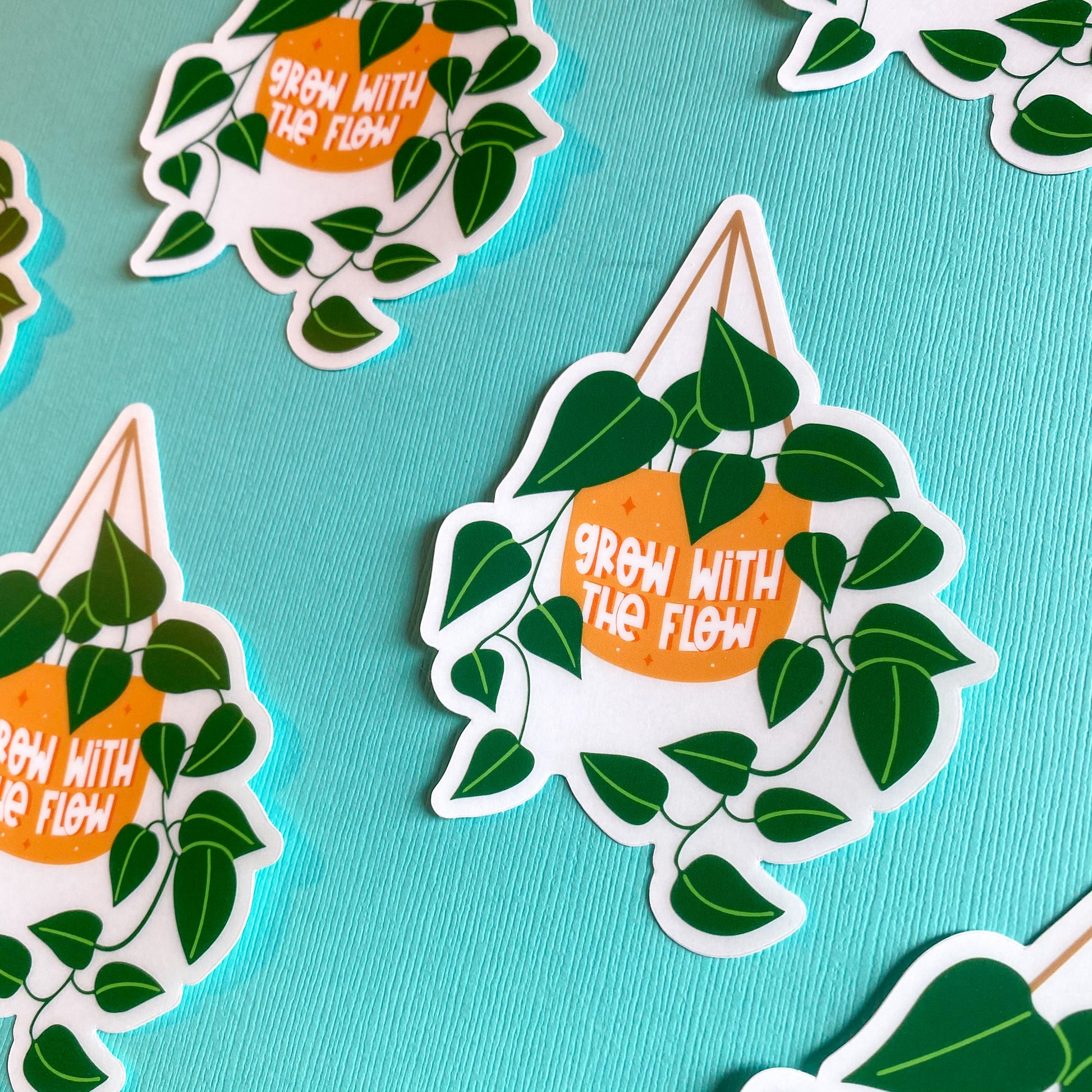 Grow With The Flow Vinyl Sticker