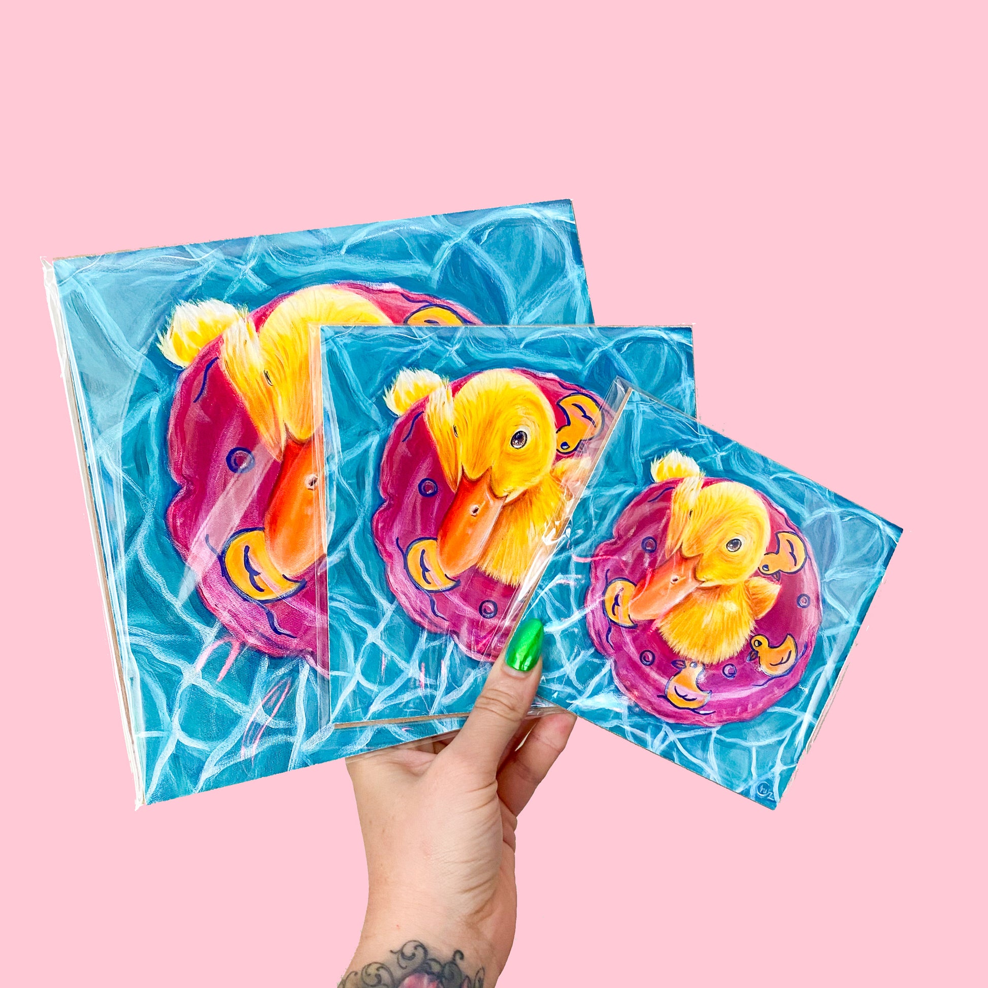 Pool Party Duck Art Print