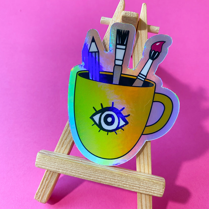 Coffee & Creativity Vinyl Sticker