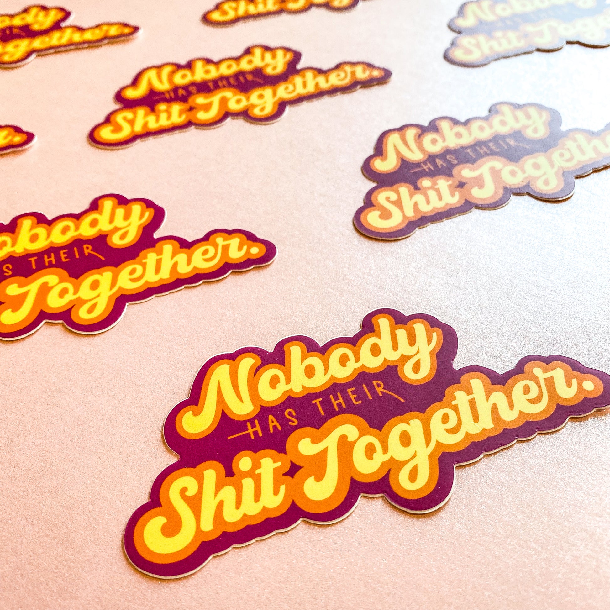 Nobody Has Their Shit Together Vinyl Sticker