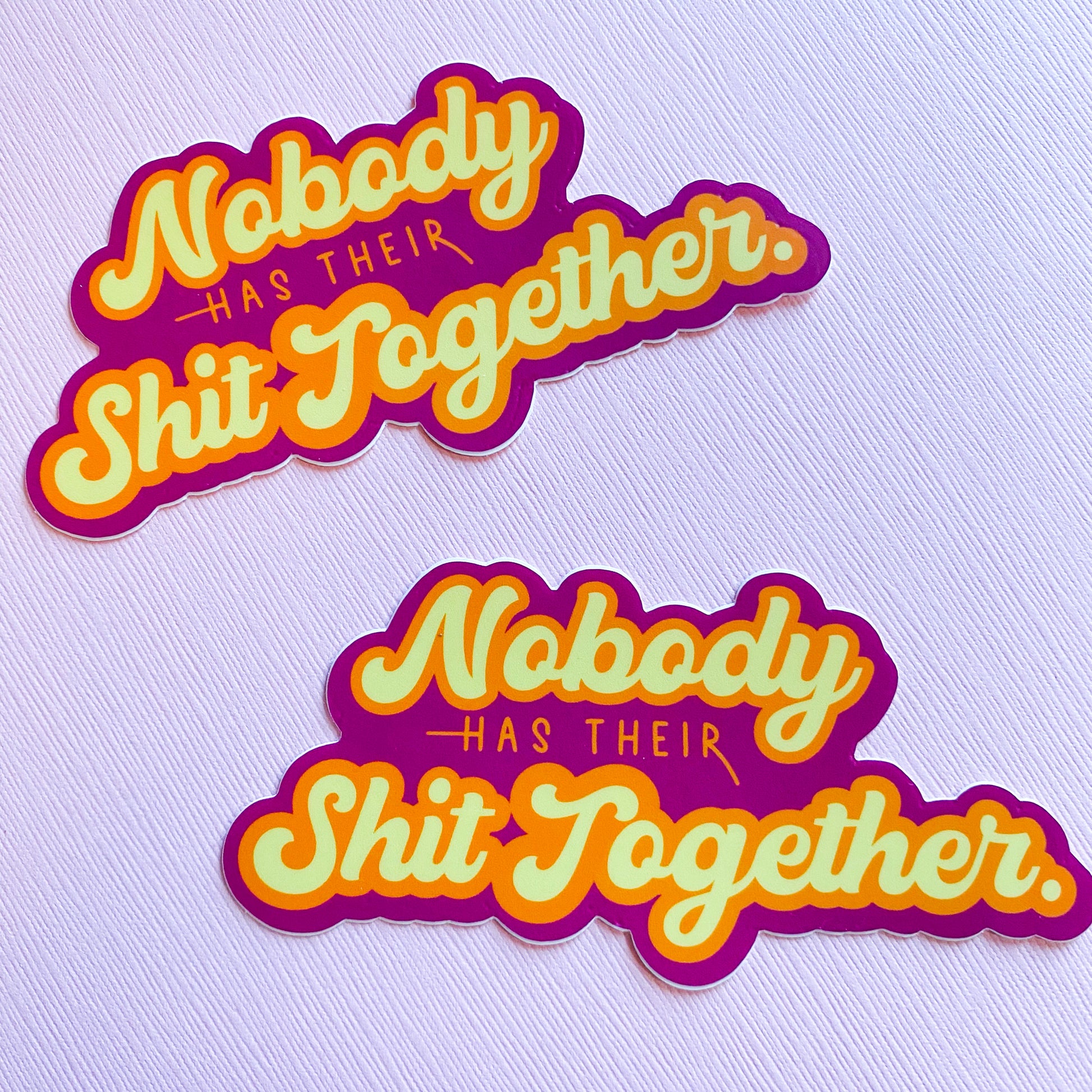 Nobody Has Their Shit Together Vinyl Sticker