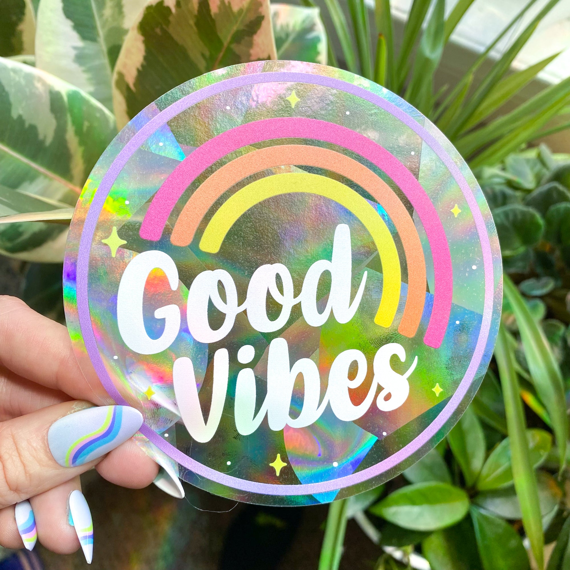 Good Vibes Suncatcher Decal