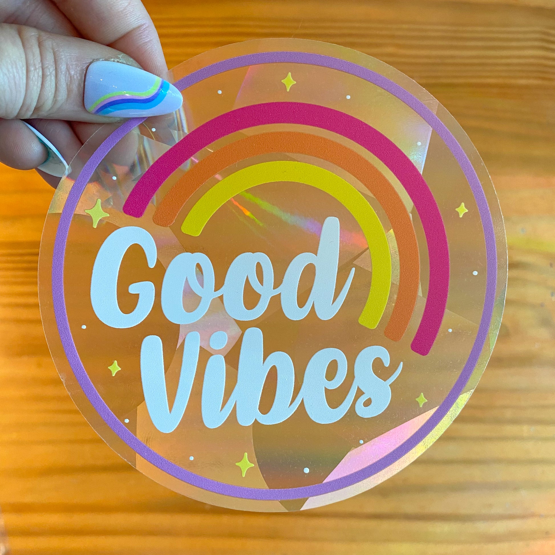 Good Vibes Suncatcher Decal