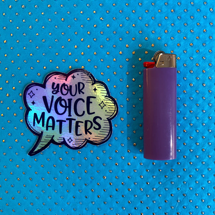Your Voice Matters Vinyl Sticker