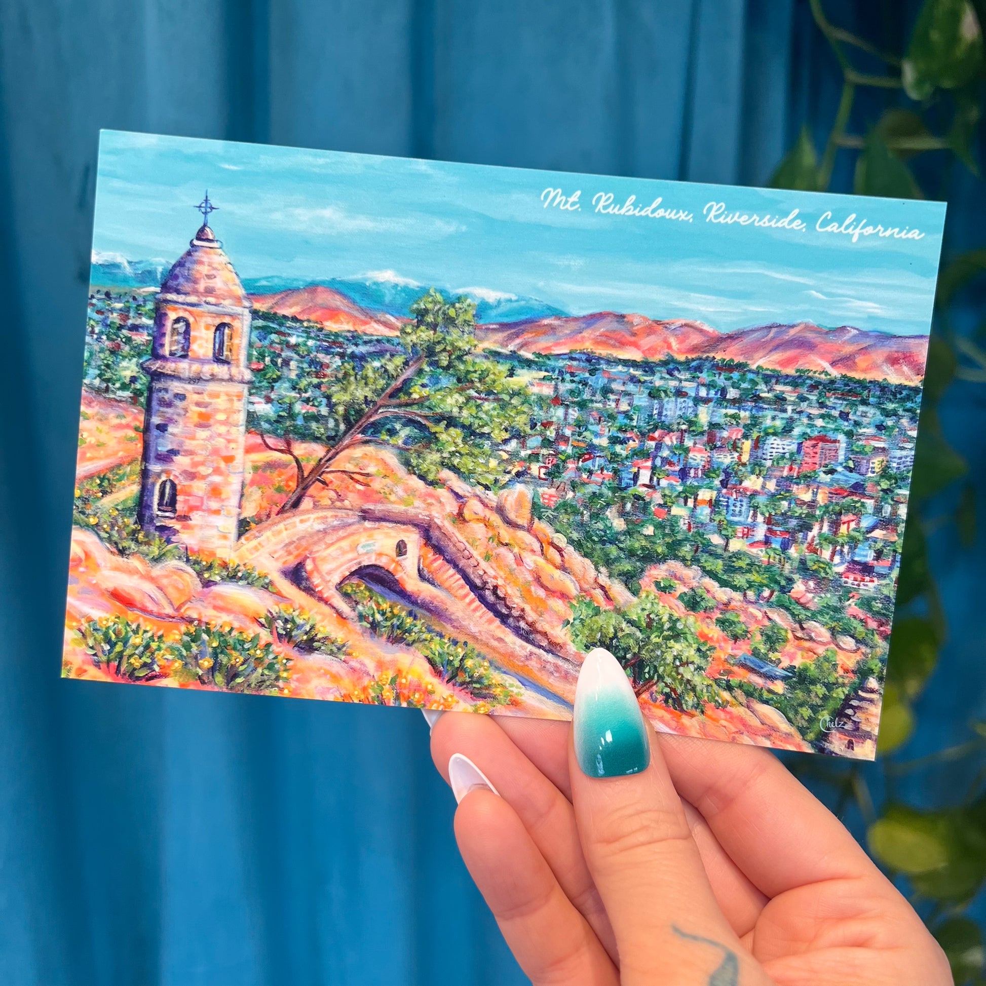Mt. Rubidoux Postcard • Riverside, California