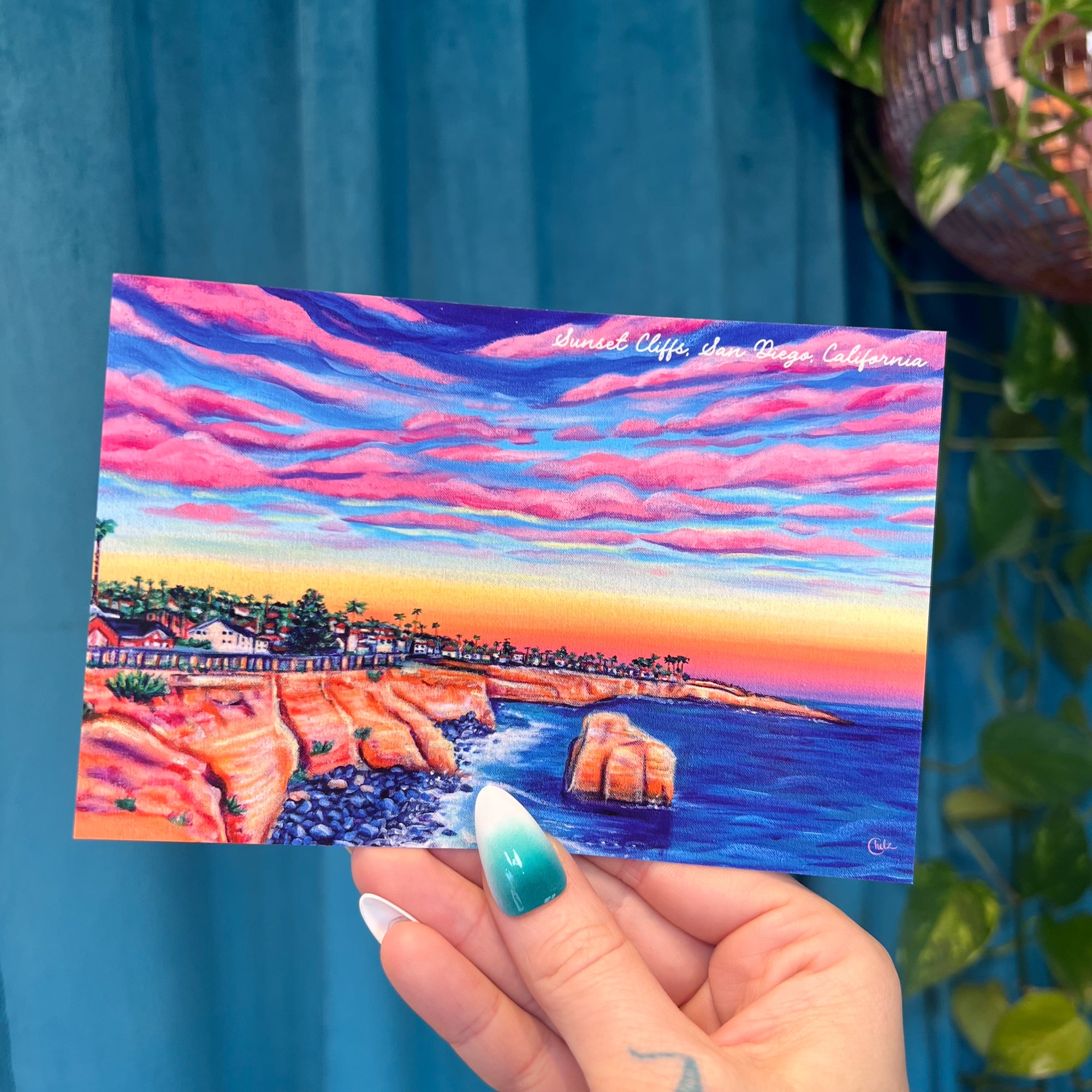 Sunset Cliffs Postcard • San Diego, California