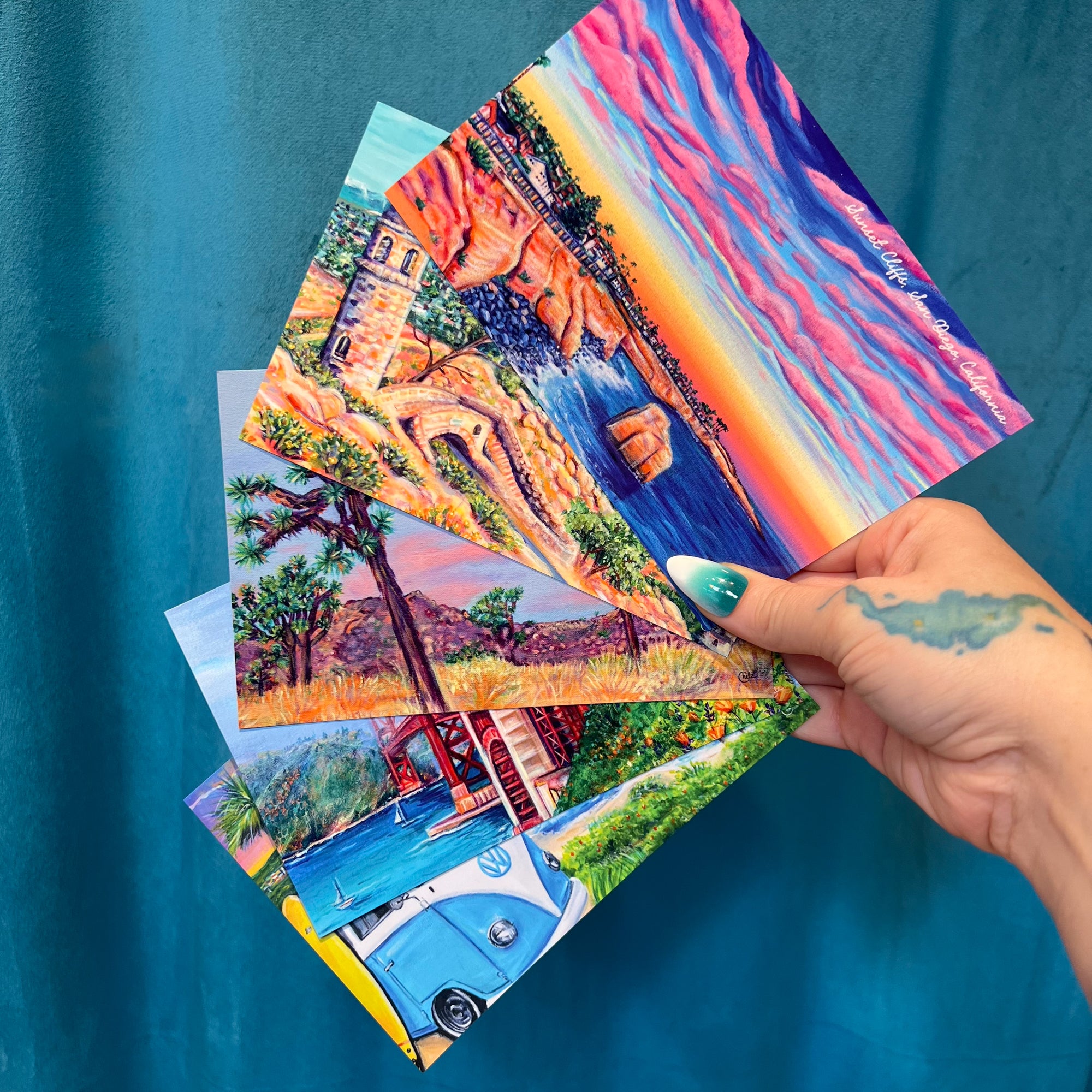Sunset Cliffs Postcard • San Diego, California