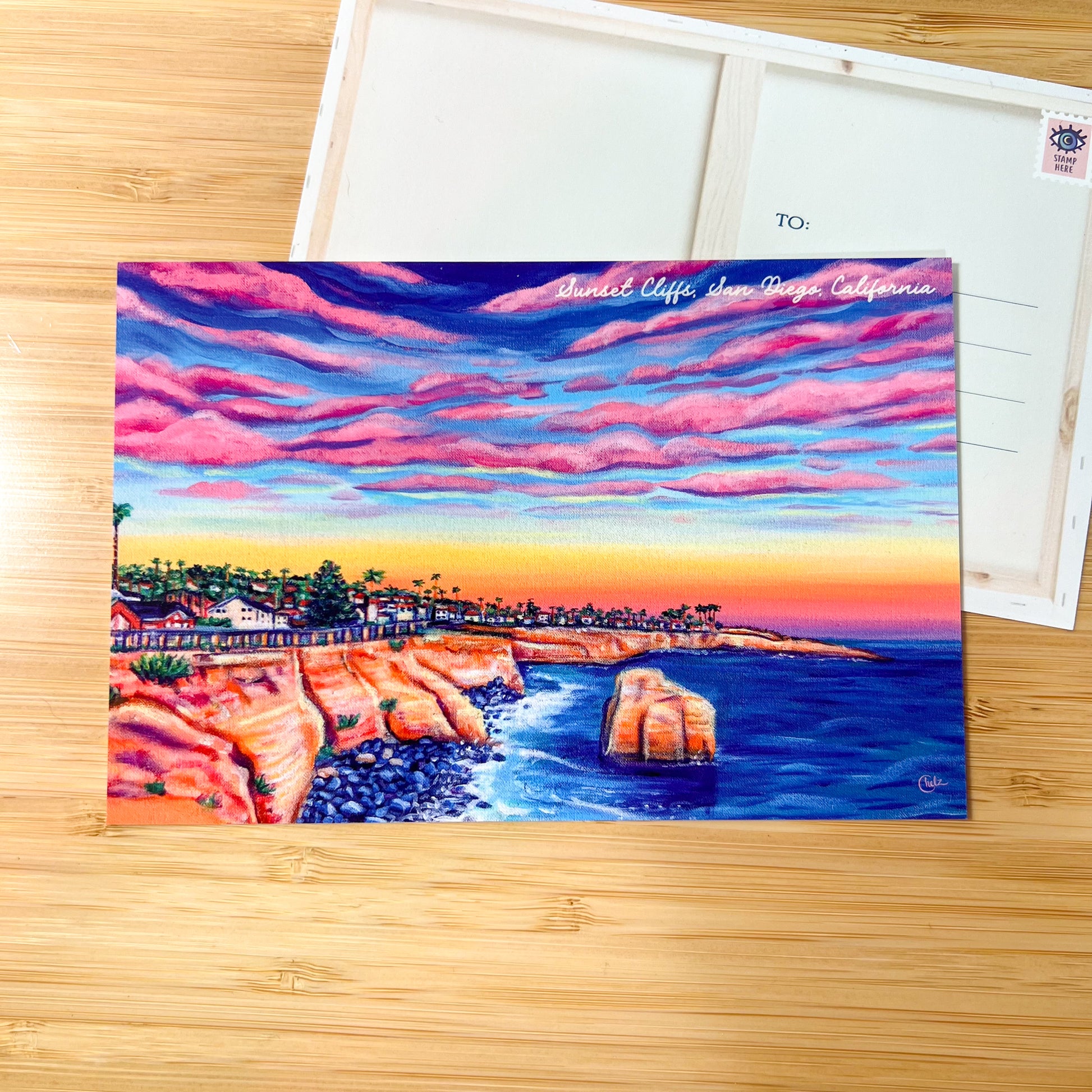 Sunset Cliffs Postcard • San Diego, California