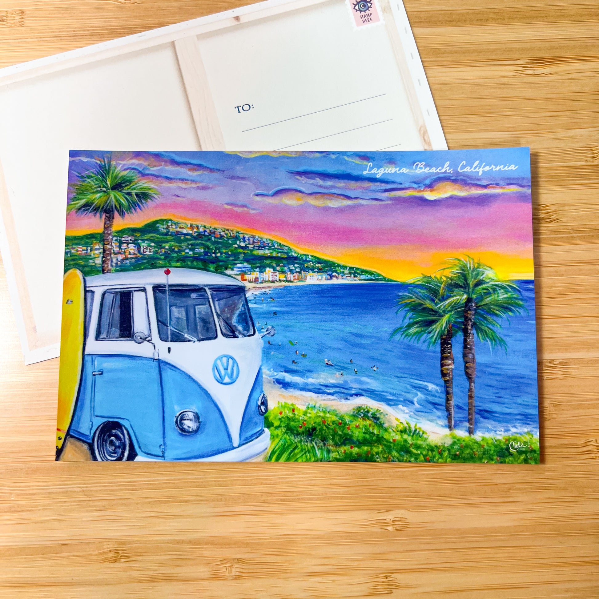Laguna Beach Bus Postcard • Laguna Beach, California
