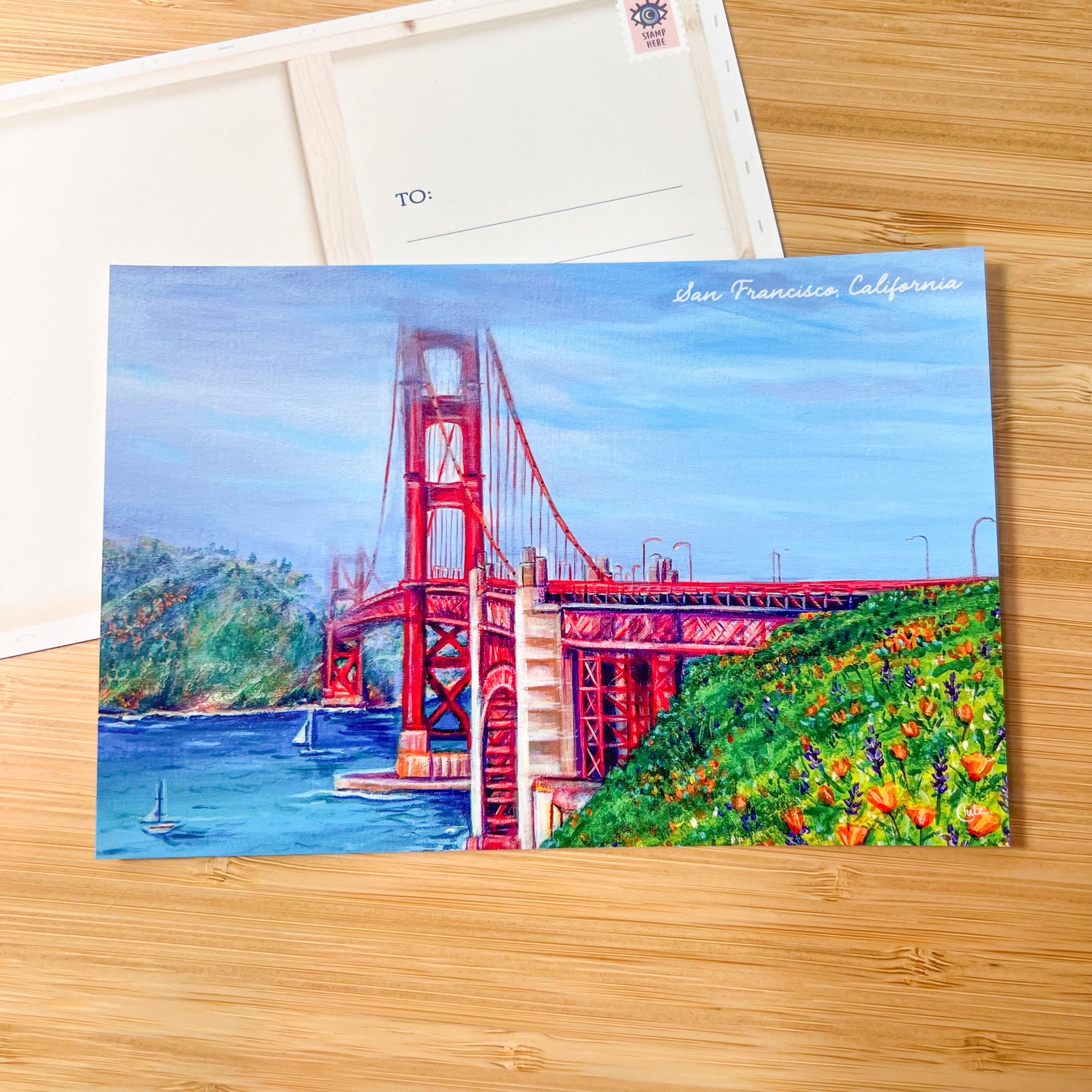 Golden Gate Bridge Postcard • San Francisco, California