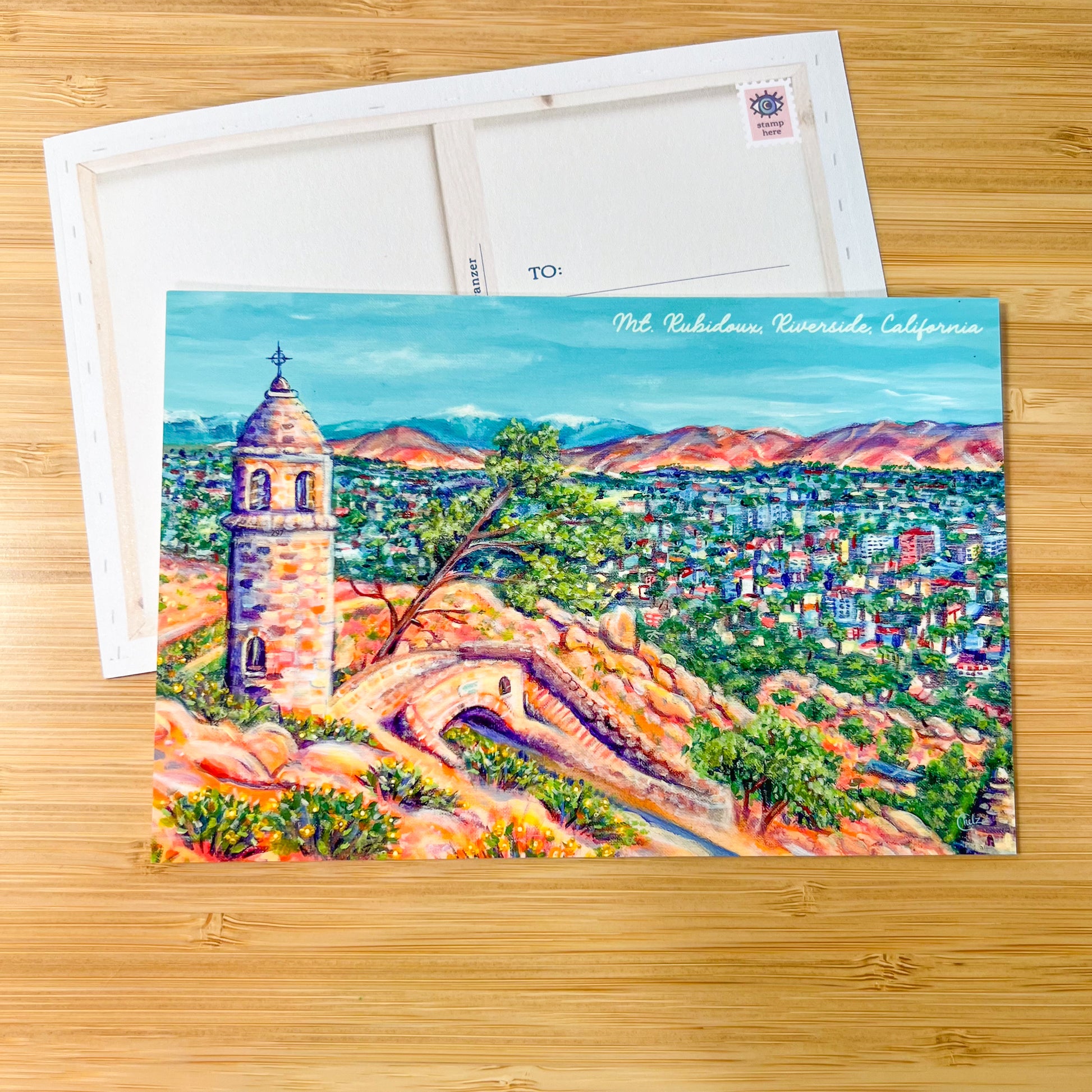 Mt. Rubidoux Postcard • Riverside, California