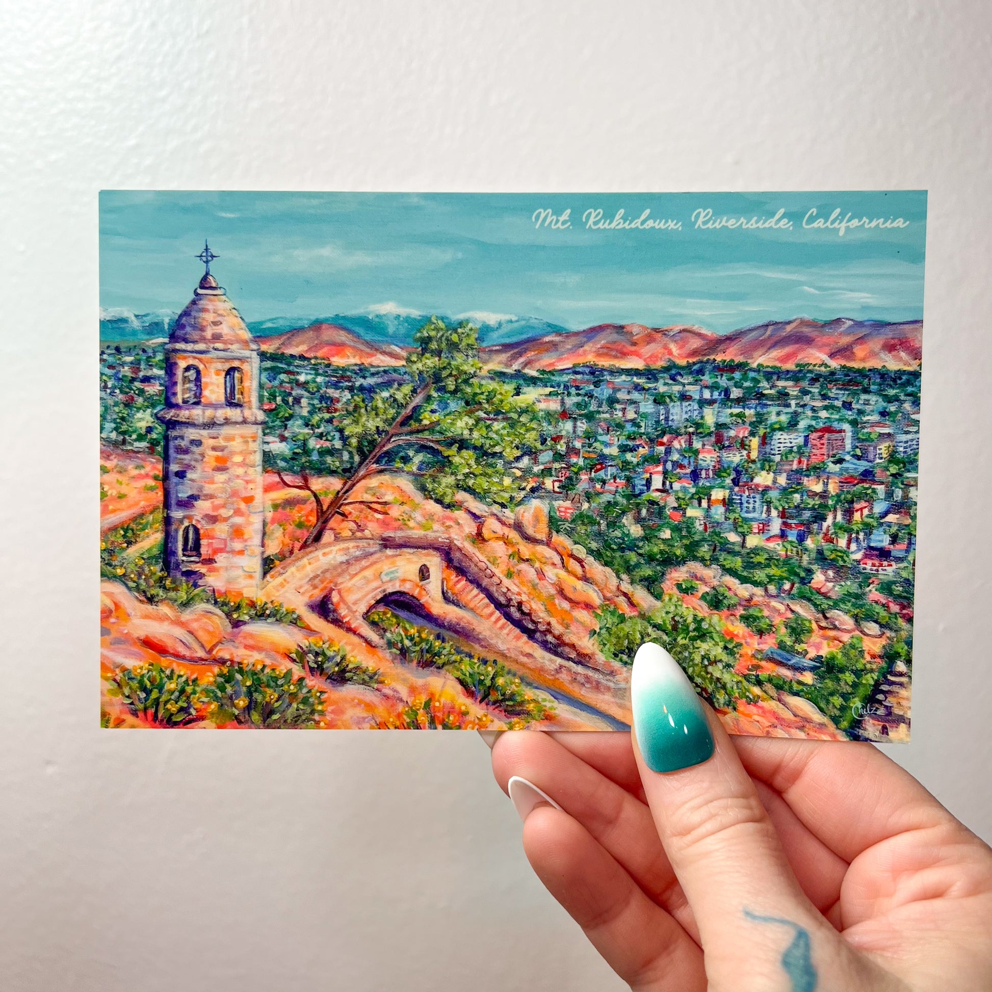 Mt. Rubidoux Postcard • Riverside, California