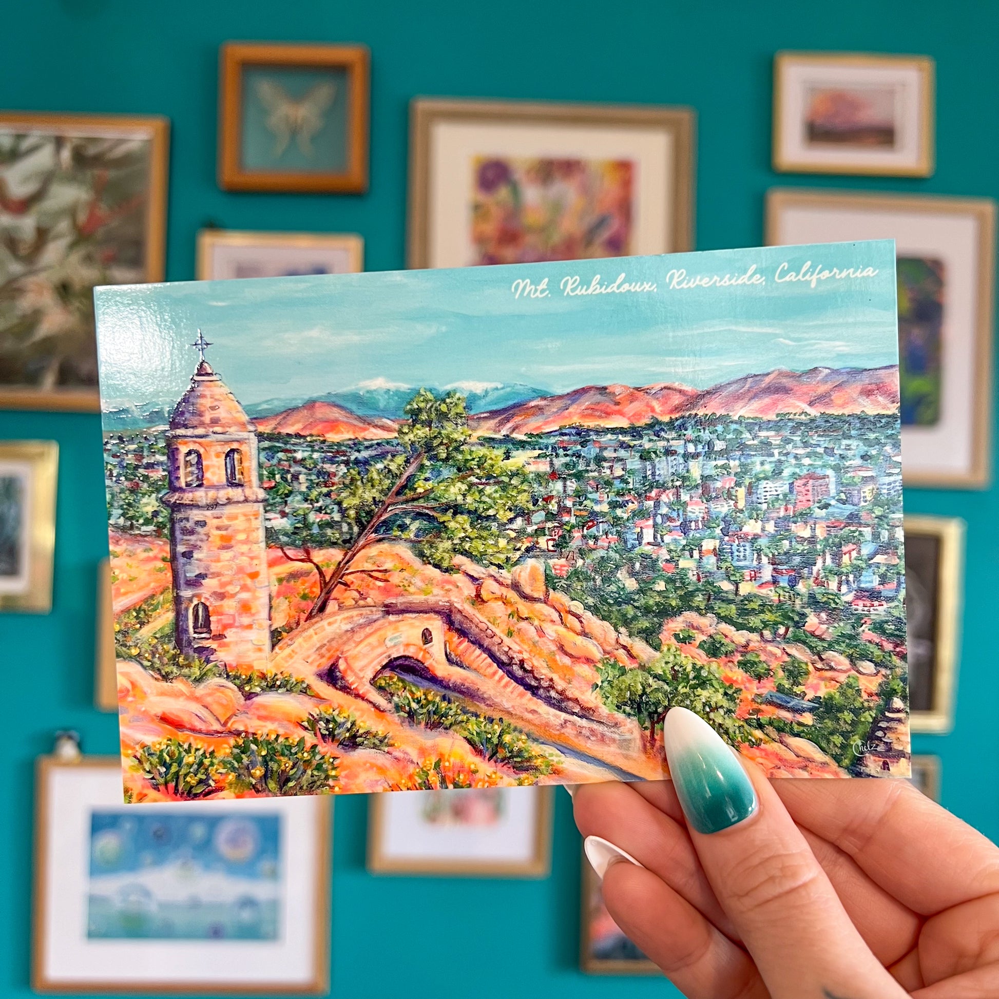 Mt. Rubidoux Postcard • Riverside, California