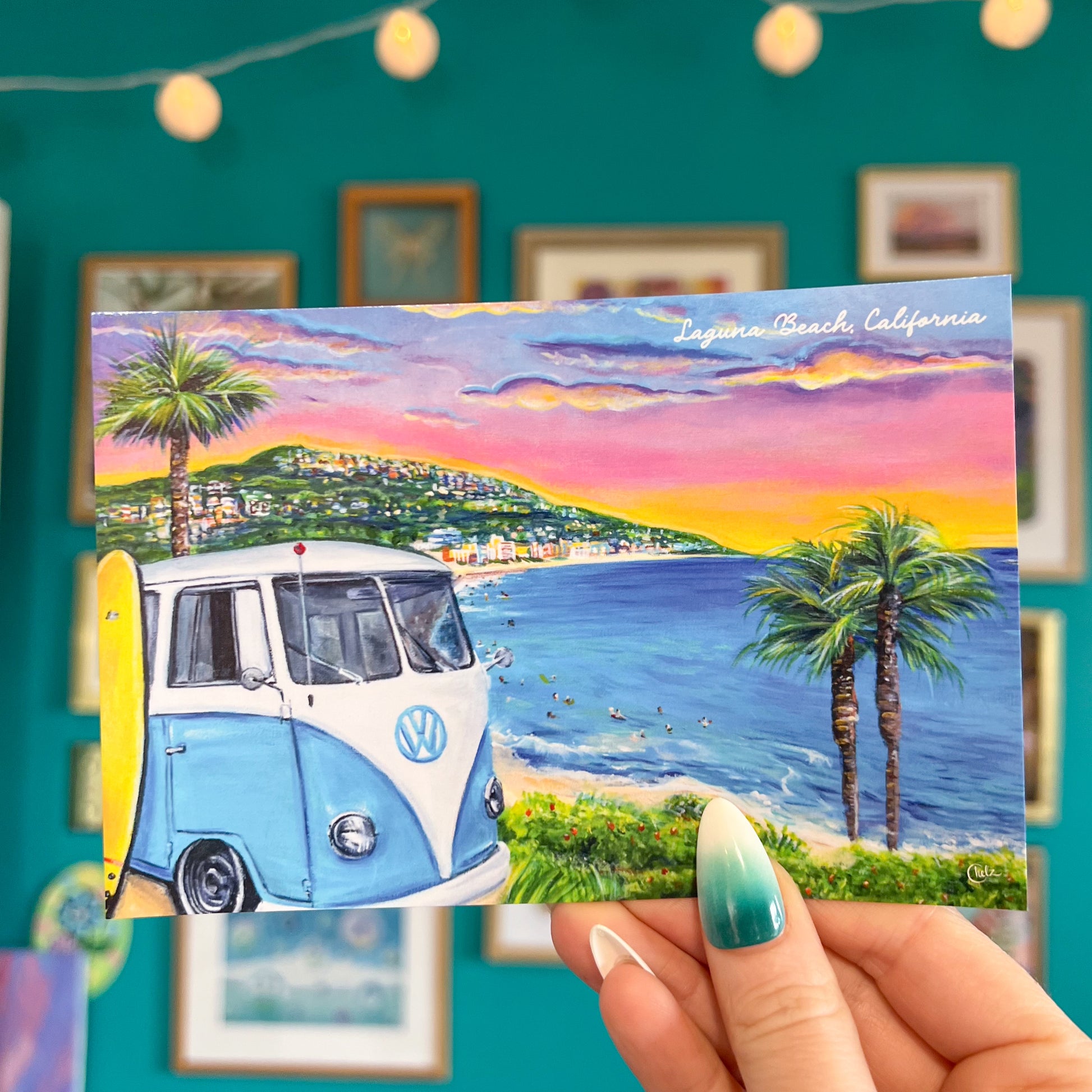 Laguna Beach Bus Postcard • Laguna Beach, California