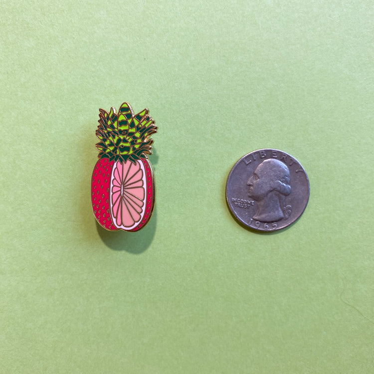 Pineberry Melonfruit Enamel Pin