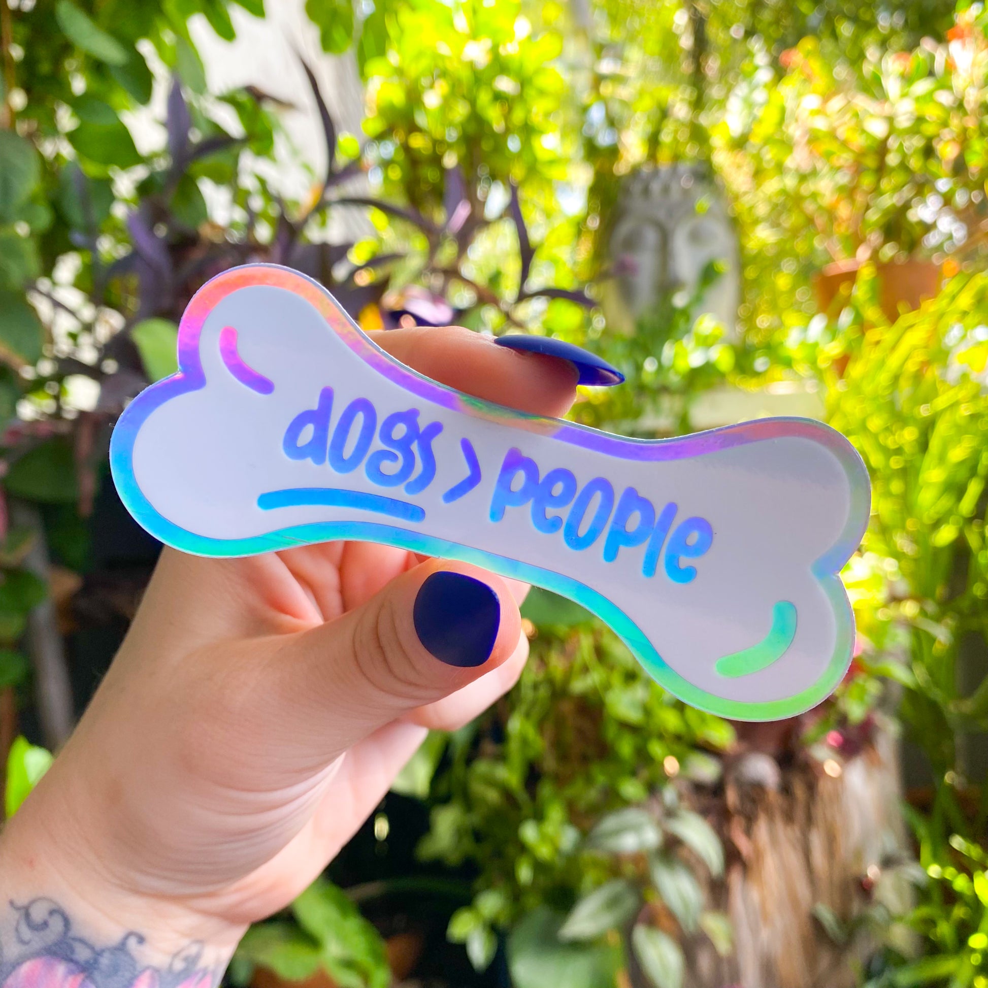 Dogs Over People Vinyl Sticker