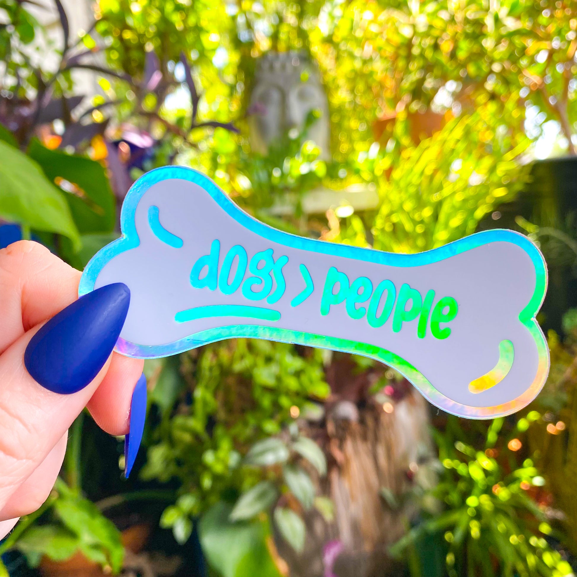 Dogs Over People Vinyl Sticker