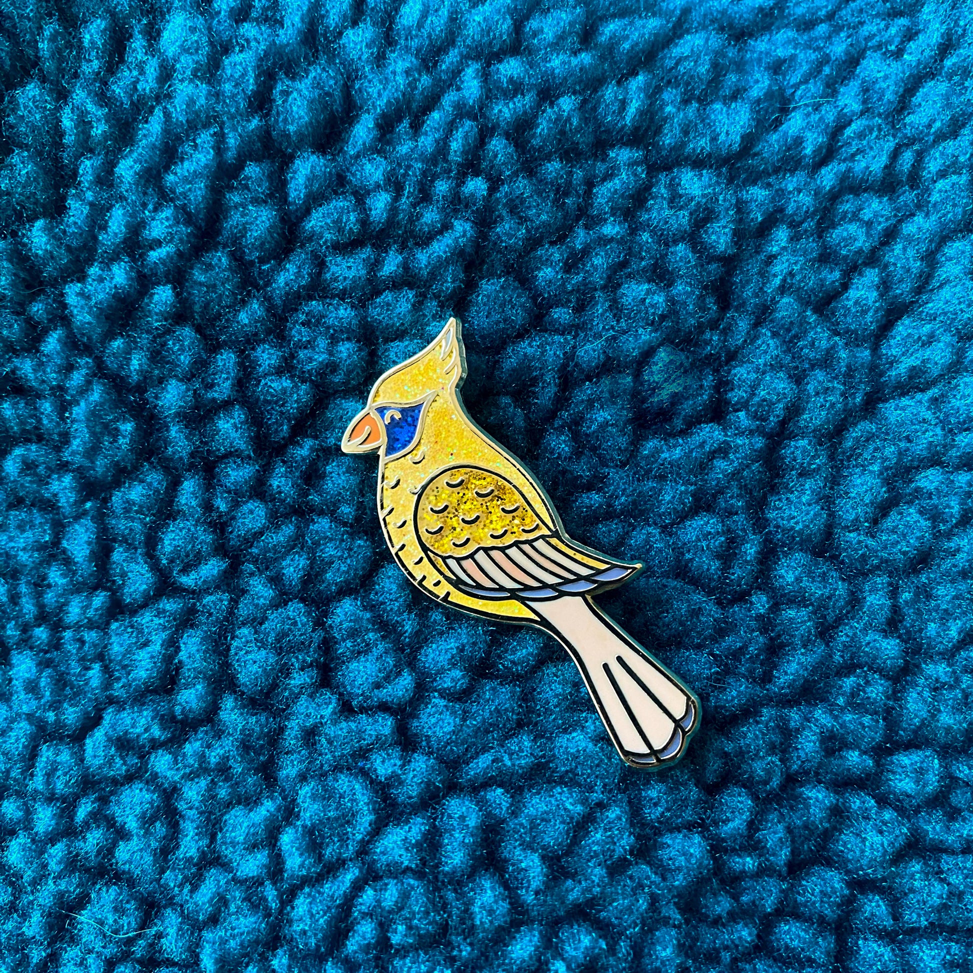 Cardinal Enamel Pin