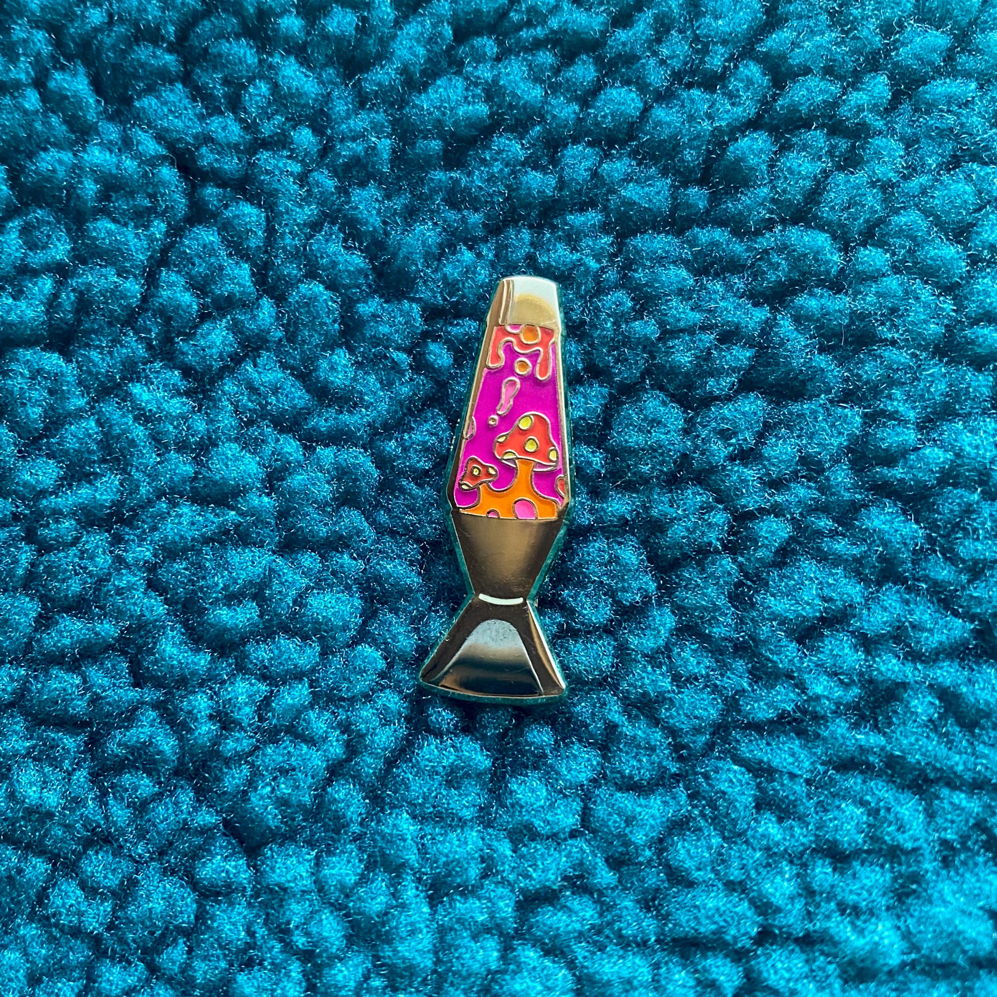 Mushroom Lava Lamp Enamel Pin