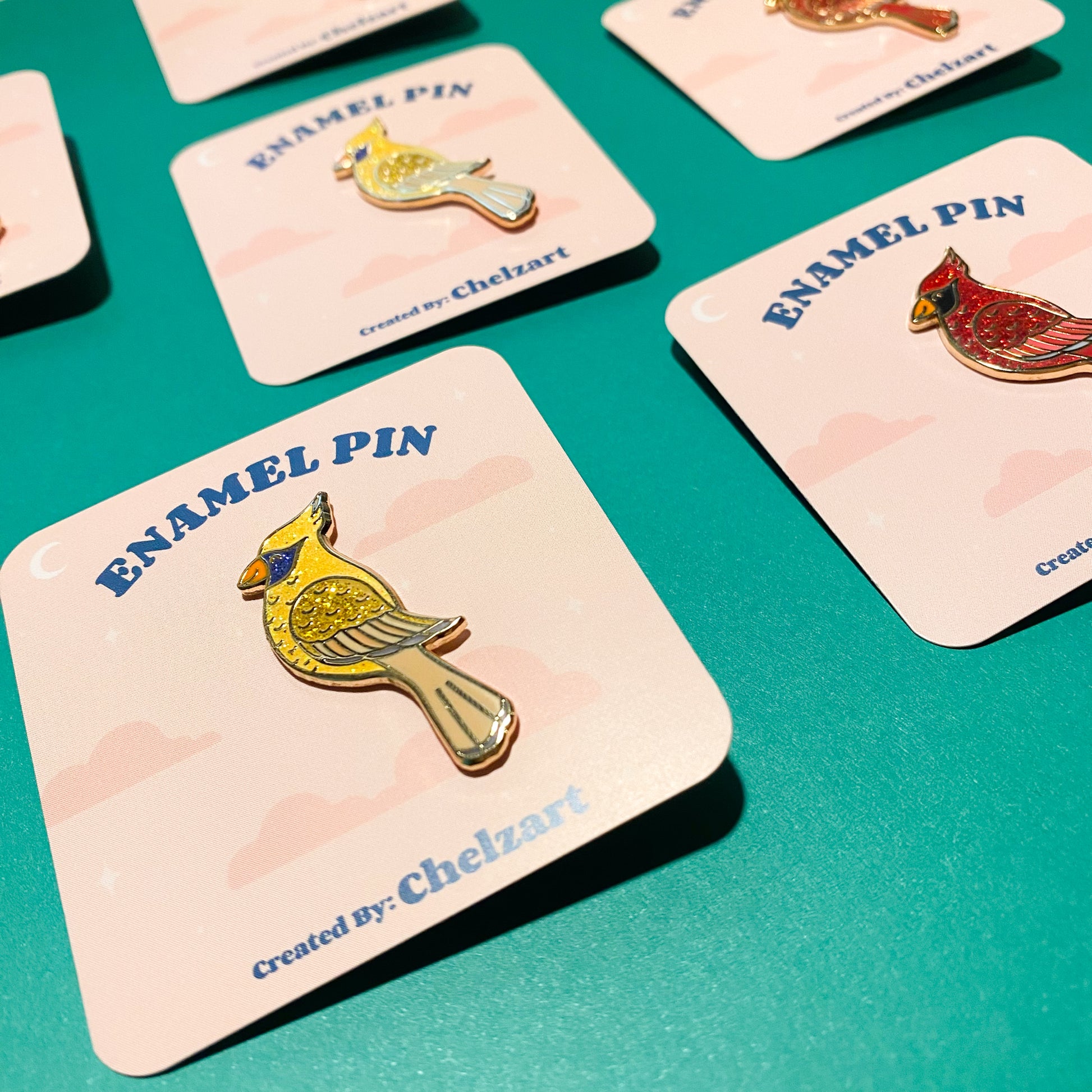 Cardinal Enamel Pin