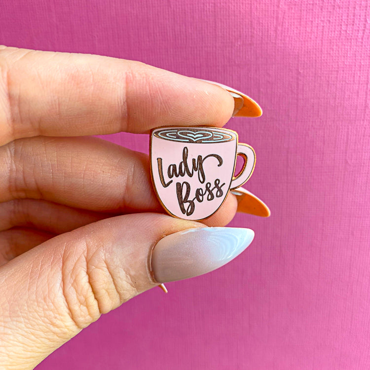 Lady Boss Enamel Pin